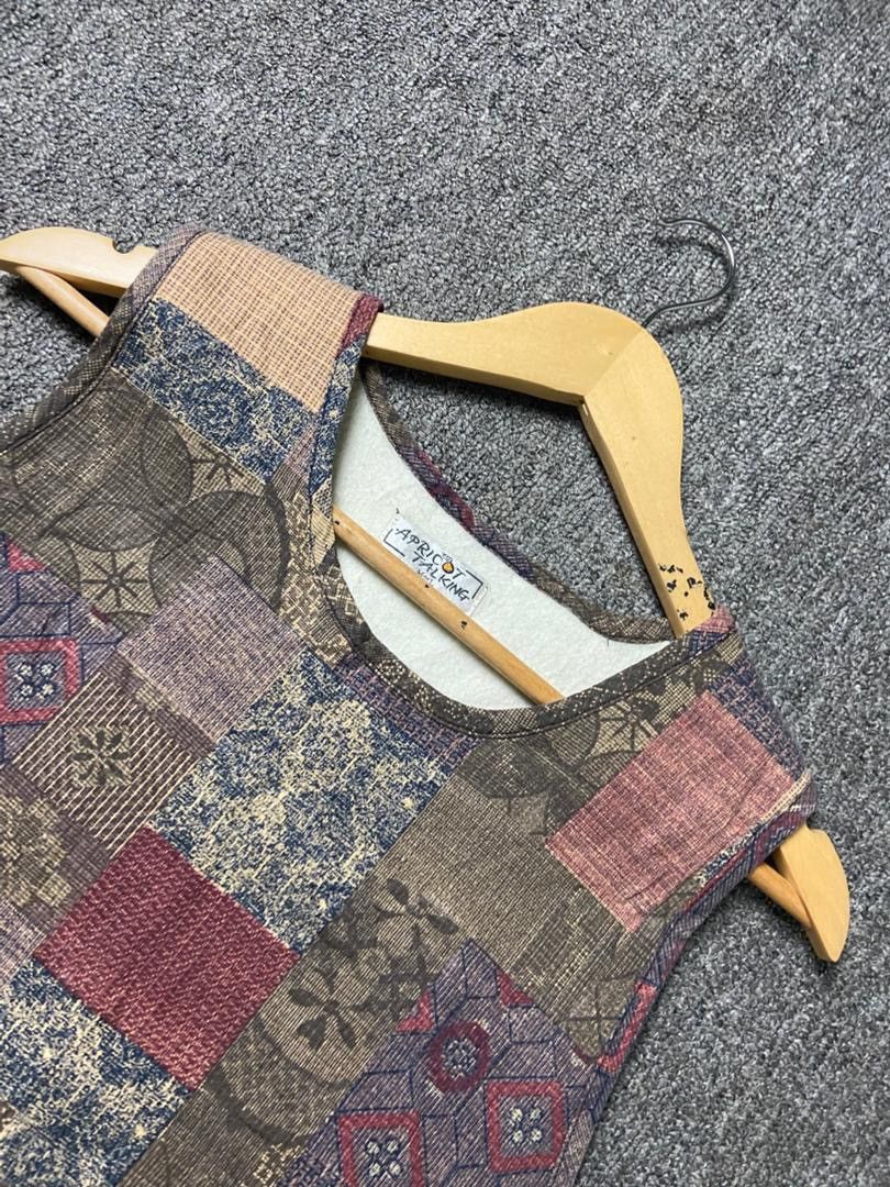 Japanese Brand Apricot Talking Brand Ethnic Patchwork Vest (187) Size M / US 6-8 / IT 42-44 - 13 Thumbnail