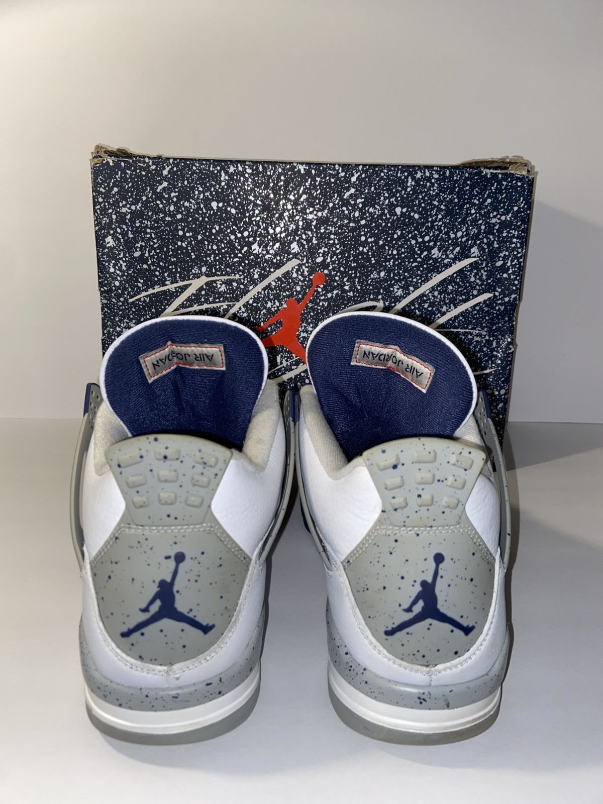 Jordan Brand Jordan 4 Retro Midnight Navy US Men's 12 Used Size US 12 / EU 45 - 4 Thumbnail