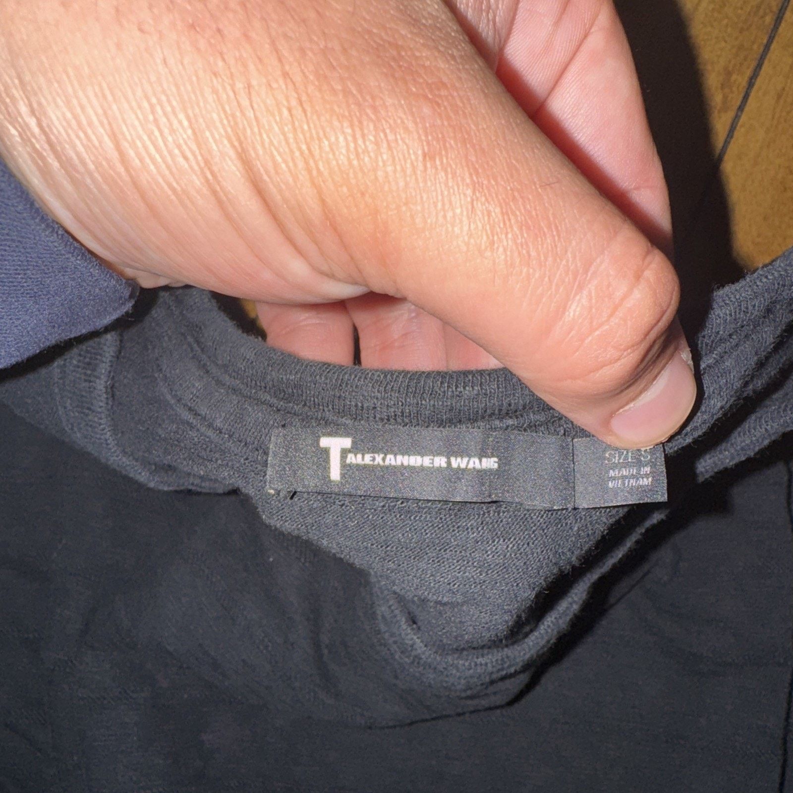 Alexander Wang × Hypebeast Alexander Wang Textured Black T-Shirt Small 19x27 Size S / US 4 / IT 40 - 4 Thumbnail