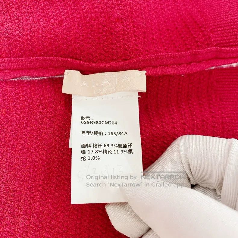 Alaia Alaia Red Knit Top Size S / US 4 / IT 40 - 5 Thumbnail