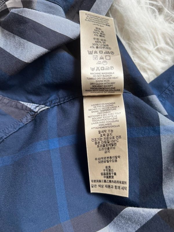 Burberry Burberry L Navy Check Checked Shirt Size US L / EU 52-54 / 3 - 4 Thumbnail