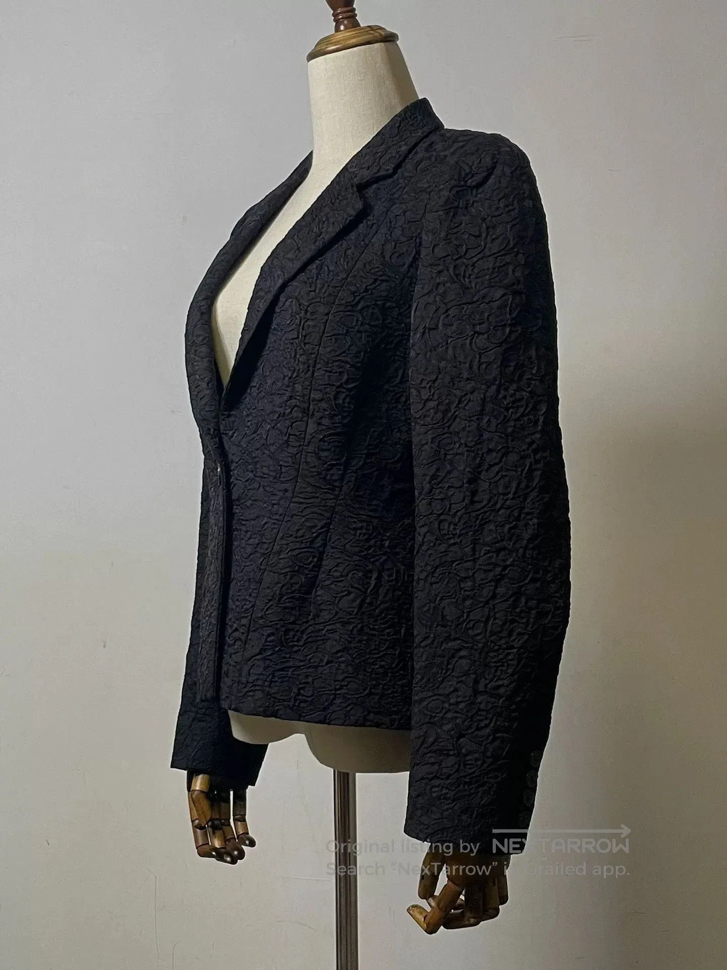 Dries Van Noten Dries Van Noten Black Jacquard Blazer. Size M / US 6-8 / IT 42-44 - 3 Thumbnail