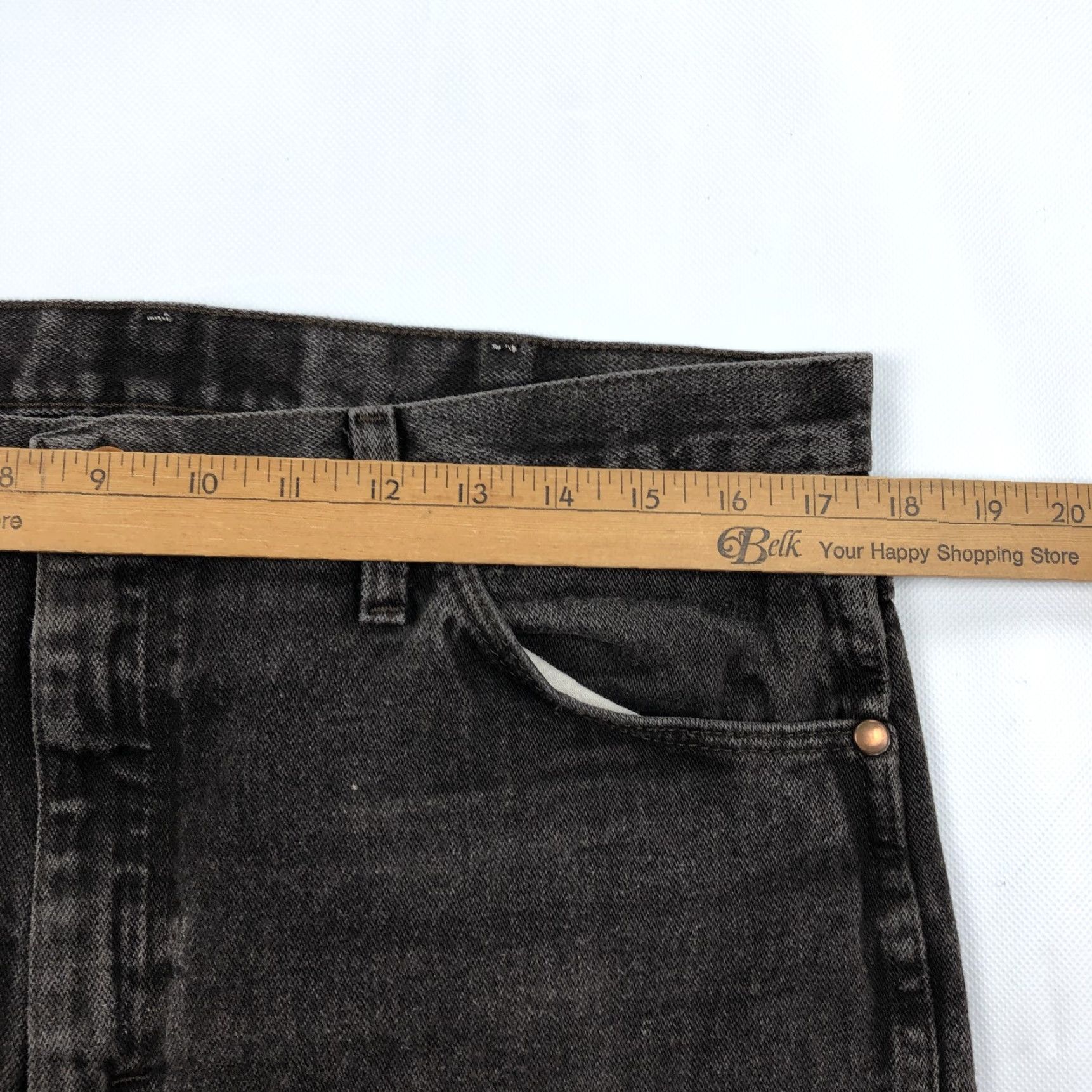 Wrangler Wrangler Jeans Straight 35x32 Regular Brown Wash Denim Men 936KCL 100 Cotton 5-Pocket Size US 35 - 7 Thumbnail