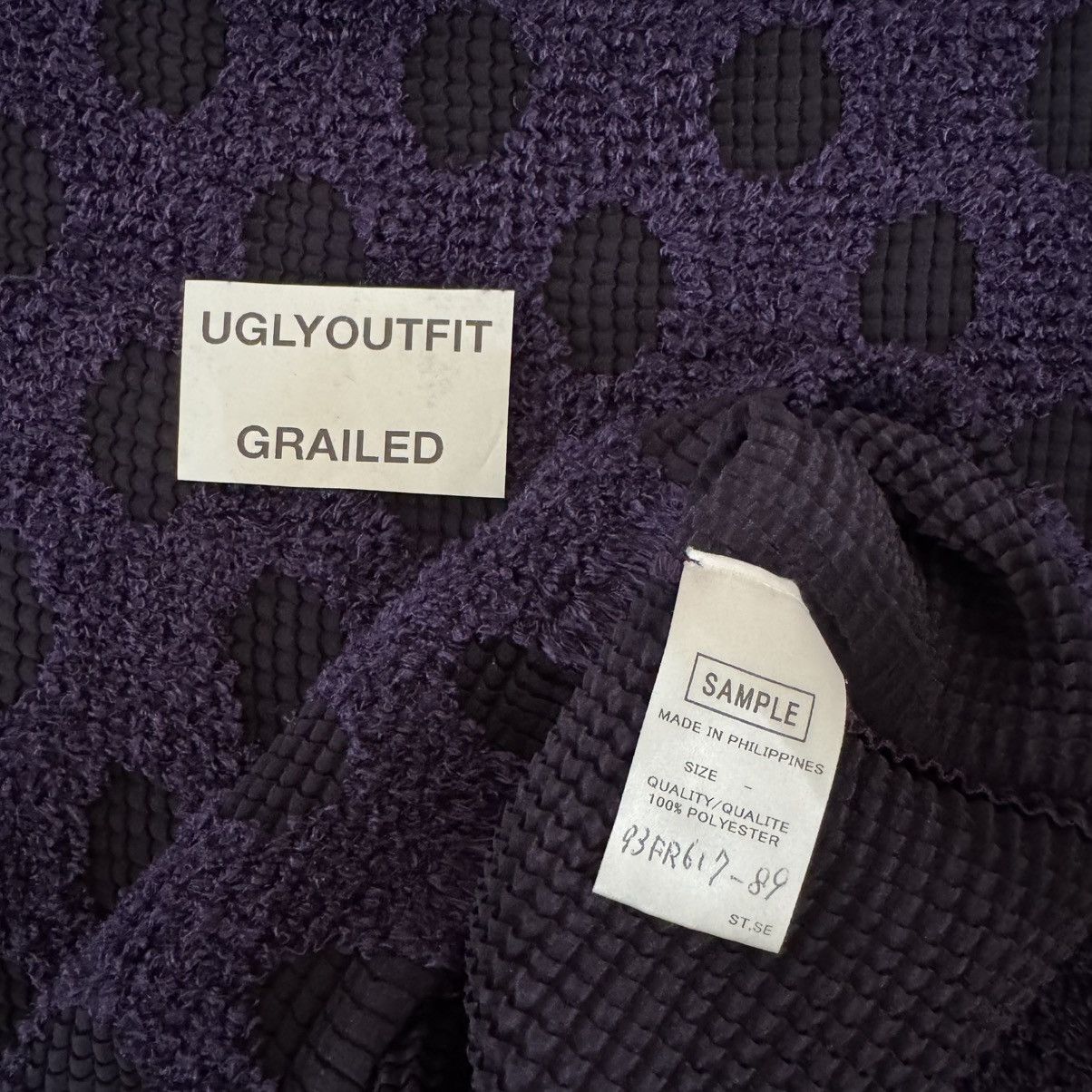 Issey Miyake 80’s SAMPLE IsseyMiyake Pleated Mesh Mini Dress Size ONE SIZE - 19 Thumbnail