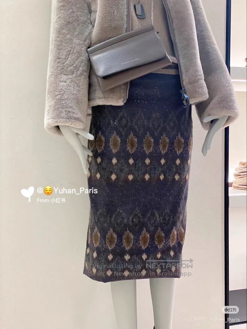 Brunello Cucinelli Brunello Cucinelli Sequined skirt Size 25" / US 0 / IT 36 - 1 Thumbnail