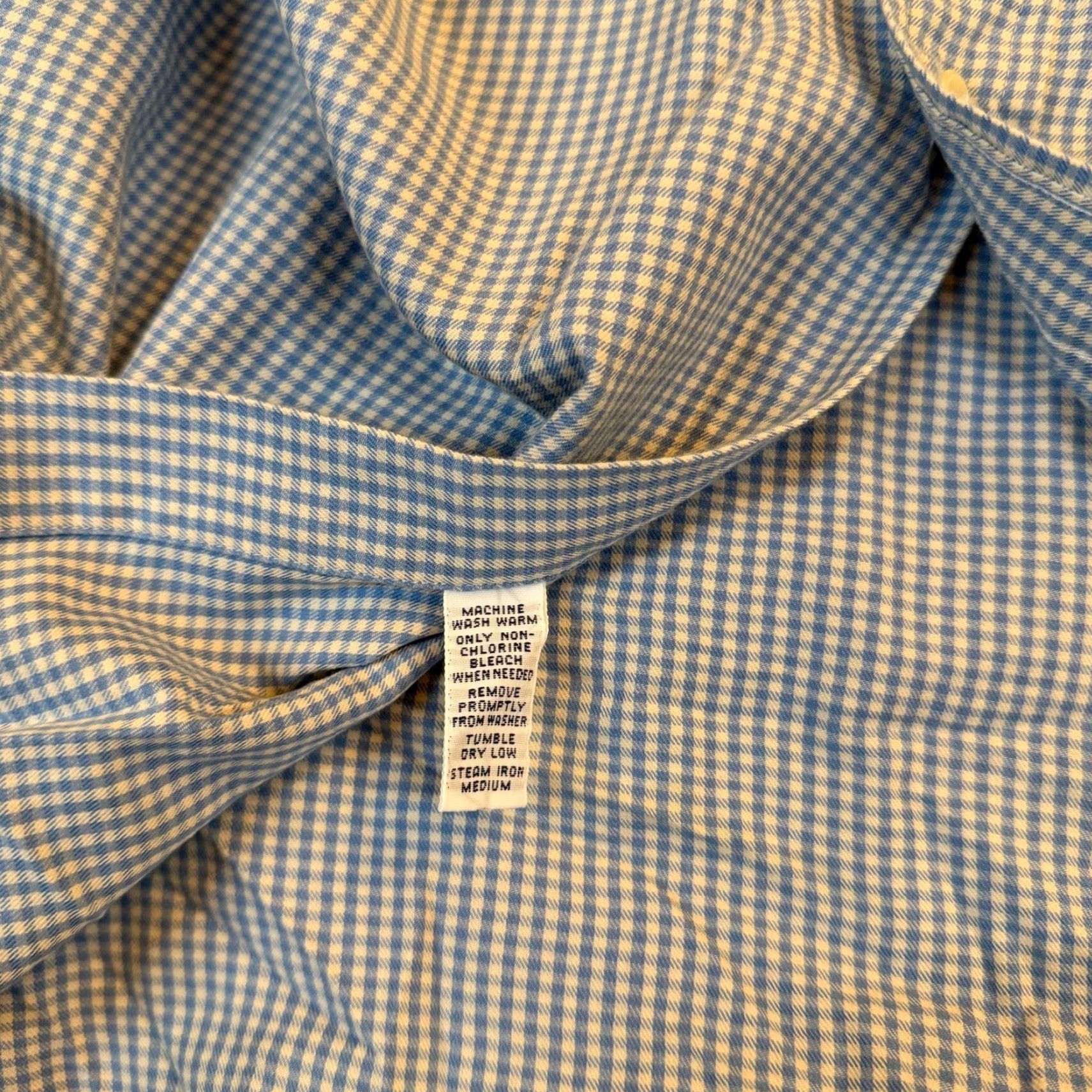 Ralph Lauren Ralph Lauren Blake Blue Gingham Button Down Shirt 100% Cotton Mens XL Size US XL / EU 56 / 4 - 6 Thumbnail