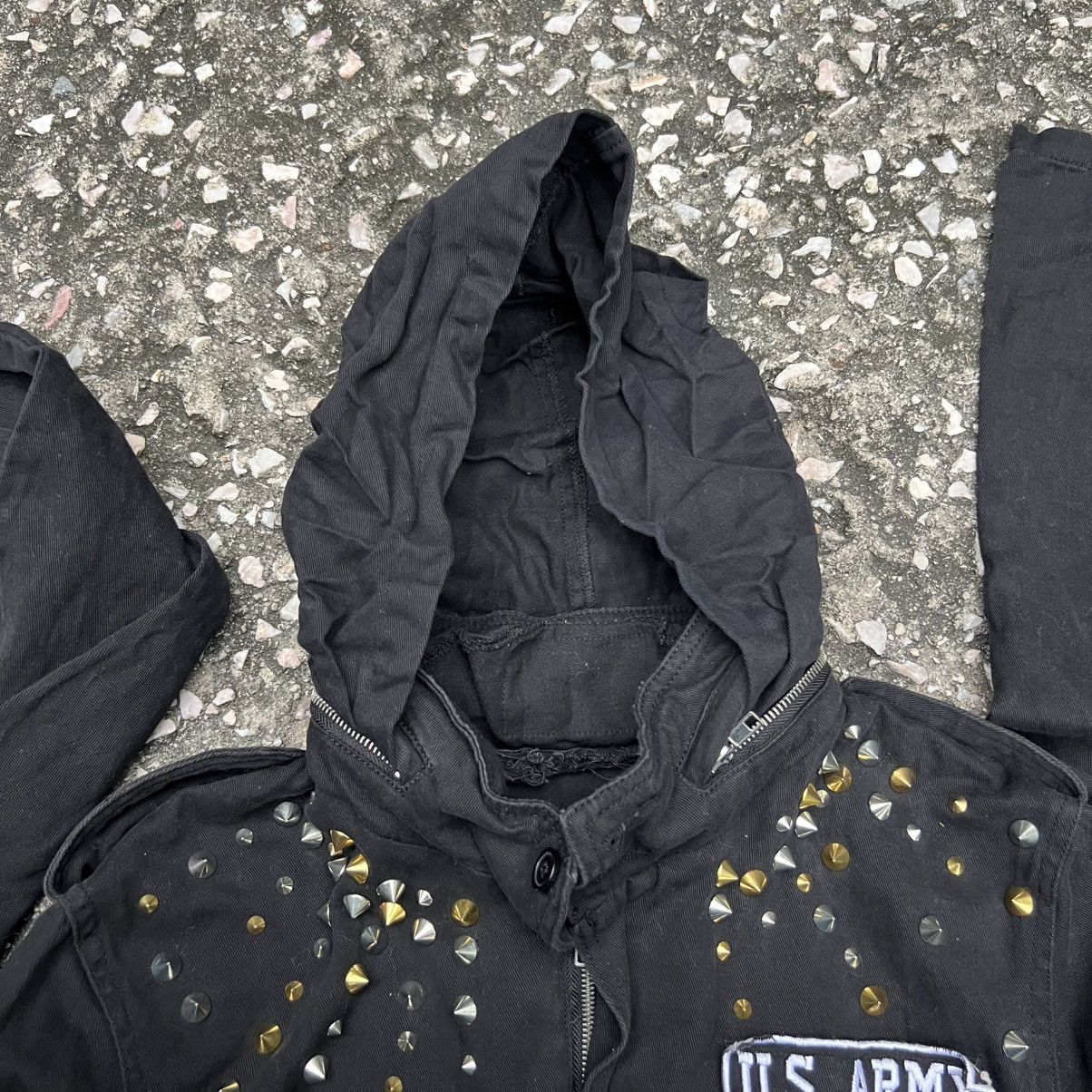 Japanese Brand “CRAZY” STUDDED METAL PUNK US ARMY JACKET Size US S / EU 44-46 / 1 - 20 Thumbnail