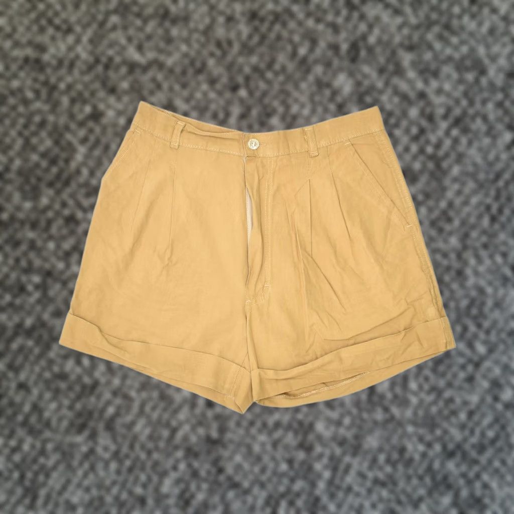 Vintage VINTAGE Womens Chino Shorts Small Beige W28 Size 28" / US 6 / IT 42 - 1 Thumbnail