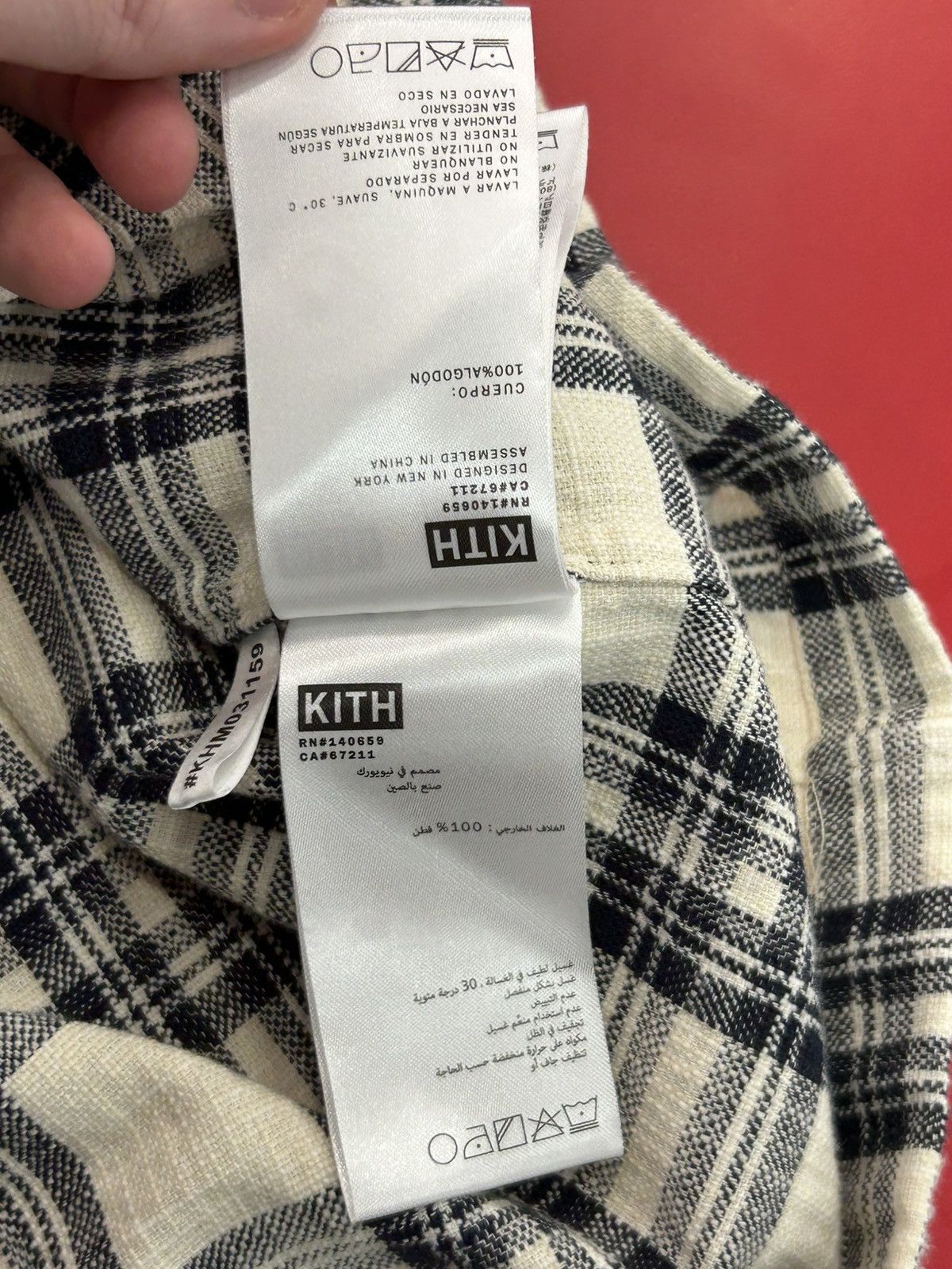 Kith Kith Short Sleeve Plaid Buttonup Shirt Size US XXL / EU 58 / 5 - 7 Thumbnail