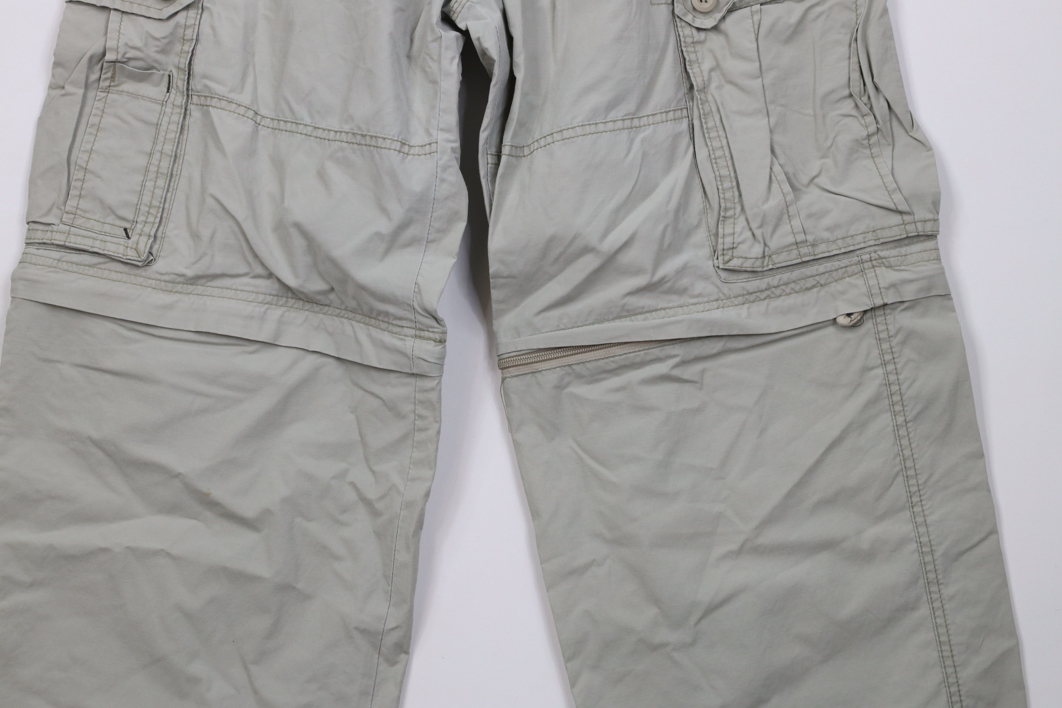 Vintage Vintage 90s Y2K Streetwear Convertible Cargo Pants Green Size US 30 / EU 46 - 4 Thumbnail