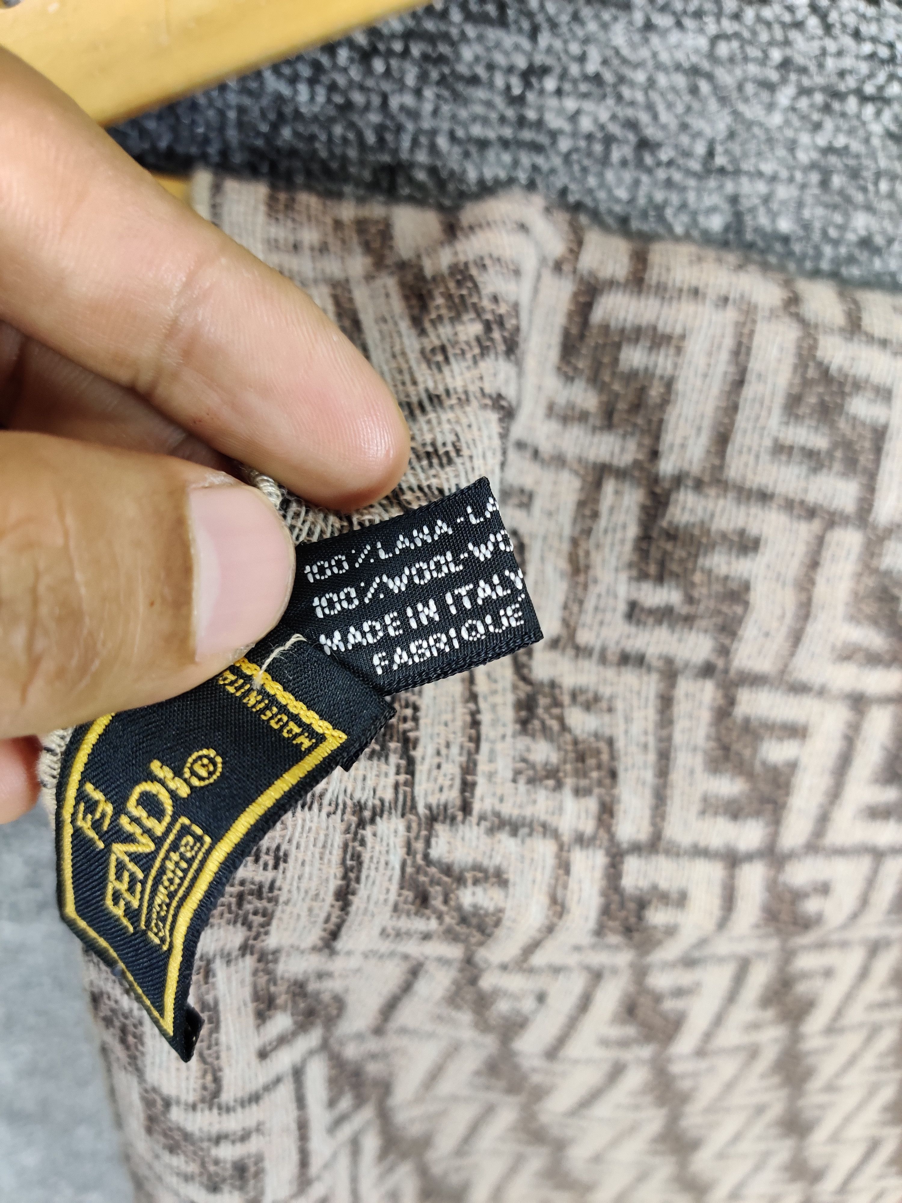 Fendi Vintage Fendi Monogram Muffler/Scarves Size ONE SIZE - 12 Thumbnail