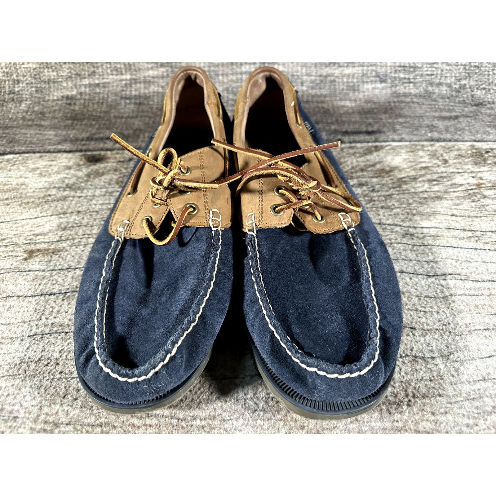 Polo Ralph Lauren Polo Ralph Lauren Bienne Boat Shoe Suede Navy Blue Men 13 D Size US 13 / EU 46 - 2 Thumbnail