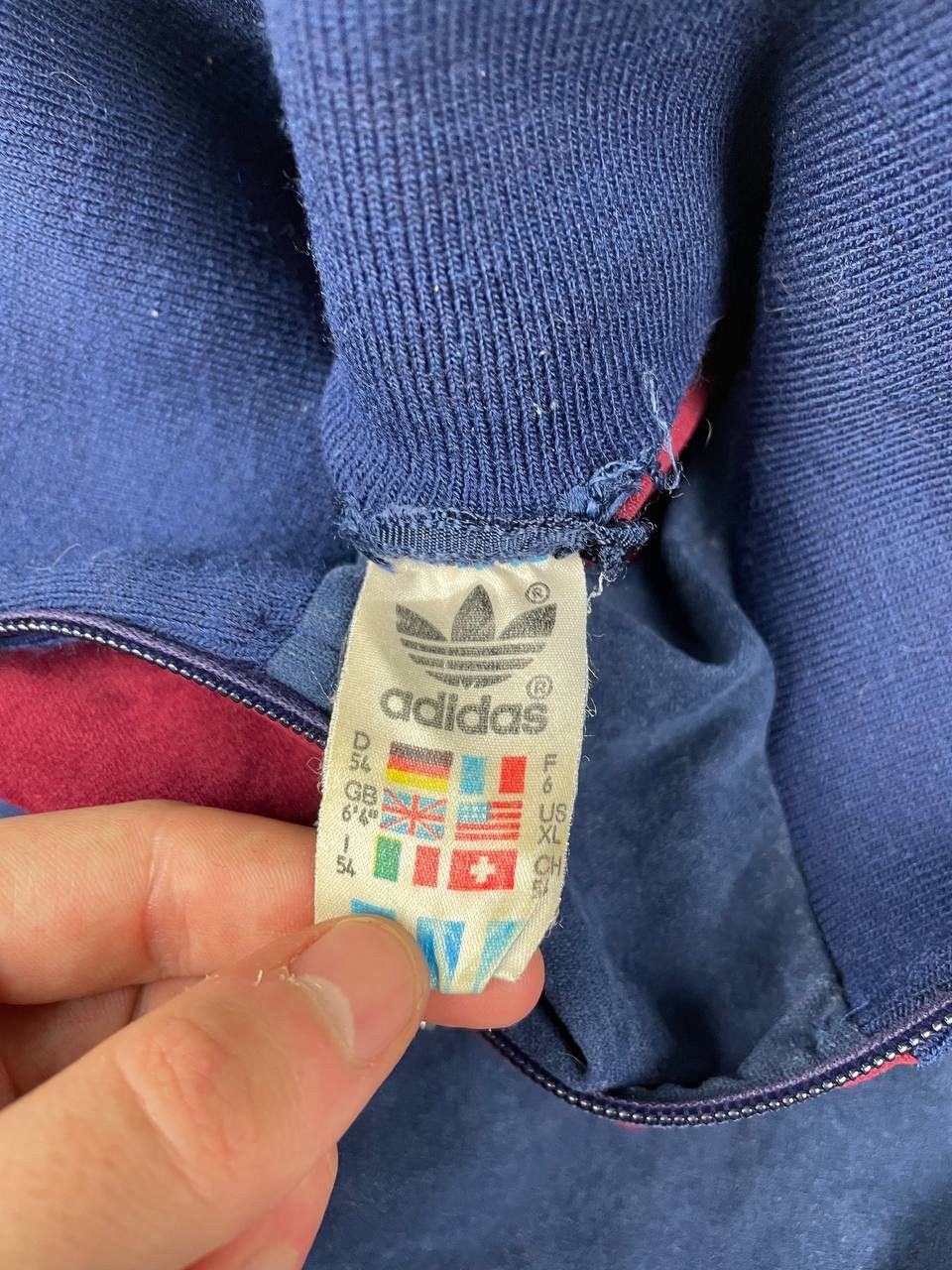 Adidas Vintage Adidas Velvet Track Jacket 80s Made In West Germany Size US XL / EU 56 / 4 - 8 Thumbnail
