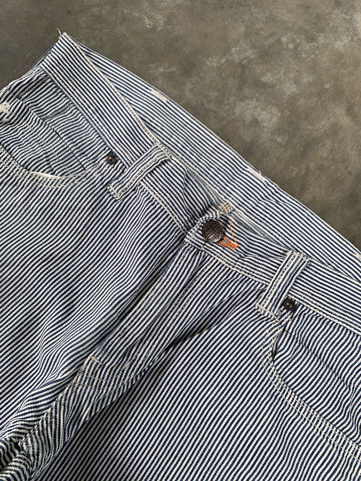 Blue Blue Japan Blueblue japan hickory carpenter jeans Size US 31 - 8 Thumbnail