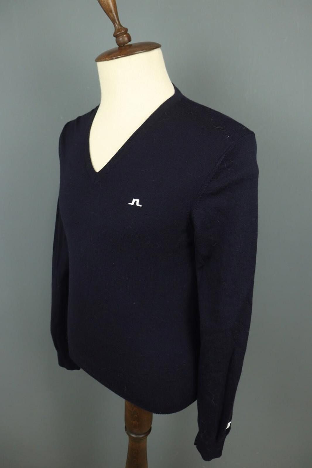 J.Lindeberg J.Lindeberg Black Merino Wool Tight Knit Sweater Size L Size US L / EU 52-54 / 3 - 5 Thumbnail