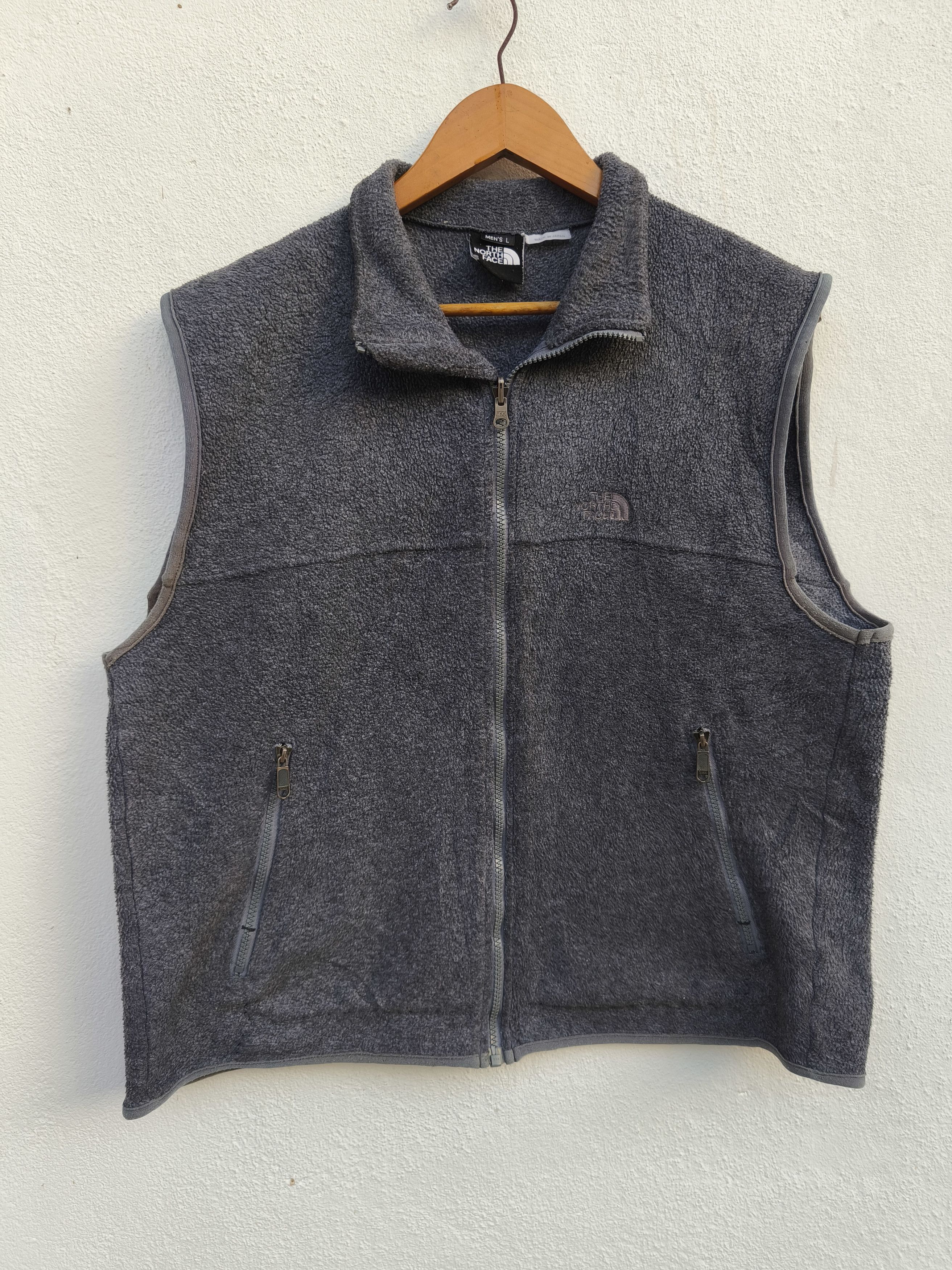 The North Face vest sherpa design