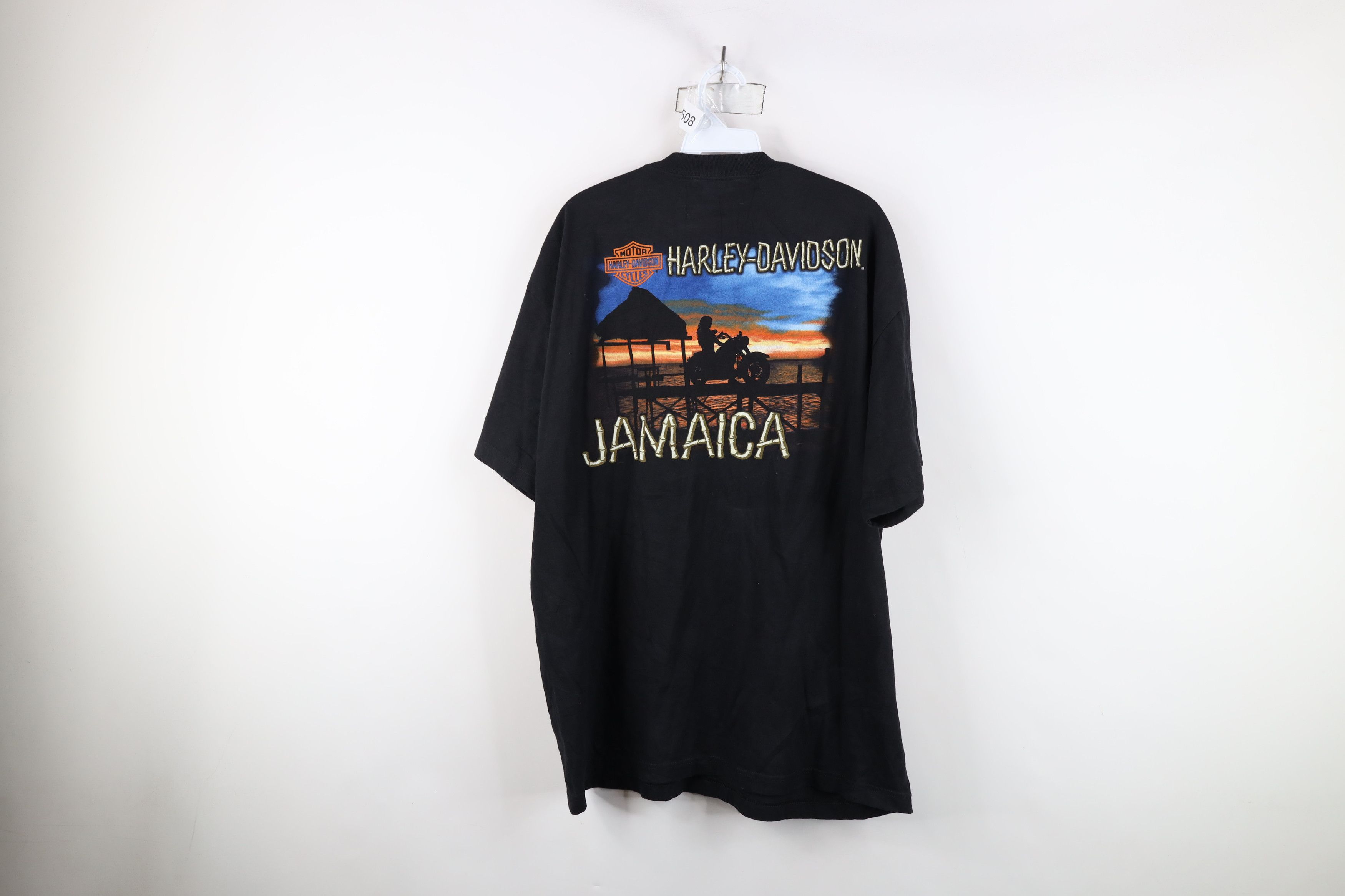 Harley Davidson × Vintage Vintage Y2K Harley Davidson Jamaica Big Logo T-Shirt Size US XL / EU 56 / 4 - 11 Thumbnail