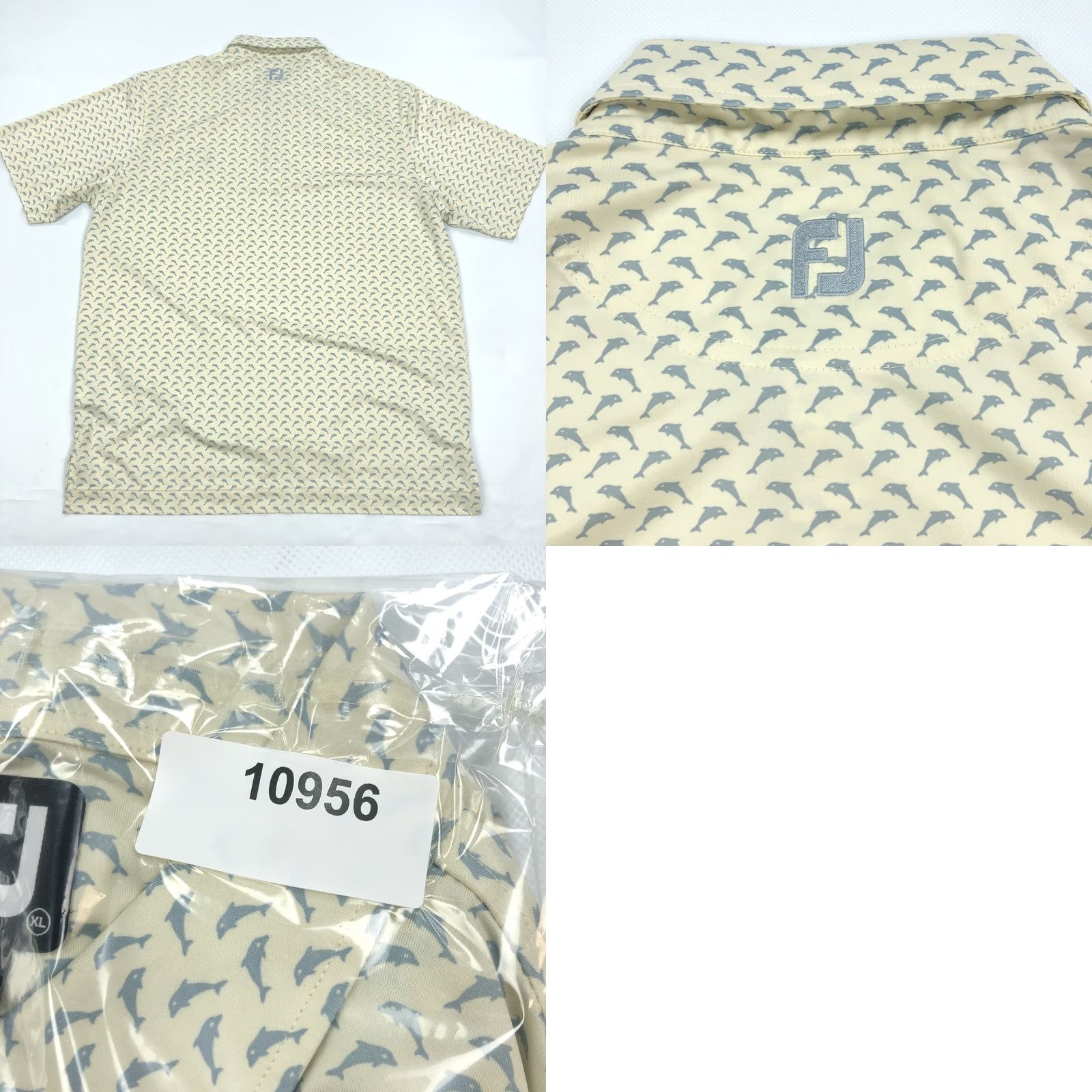Footjoy FootJoy FJ Polo Shirt Dolphin Pattern Mens XL Short Sleeve Golf Casual Size US XL / EU 56 / 4 - 8 Thumbnail