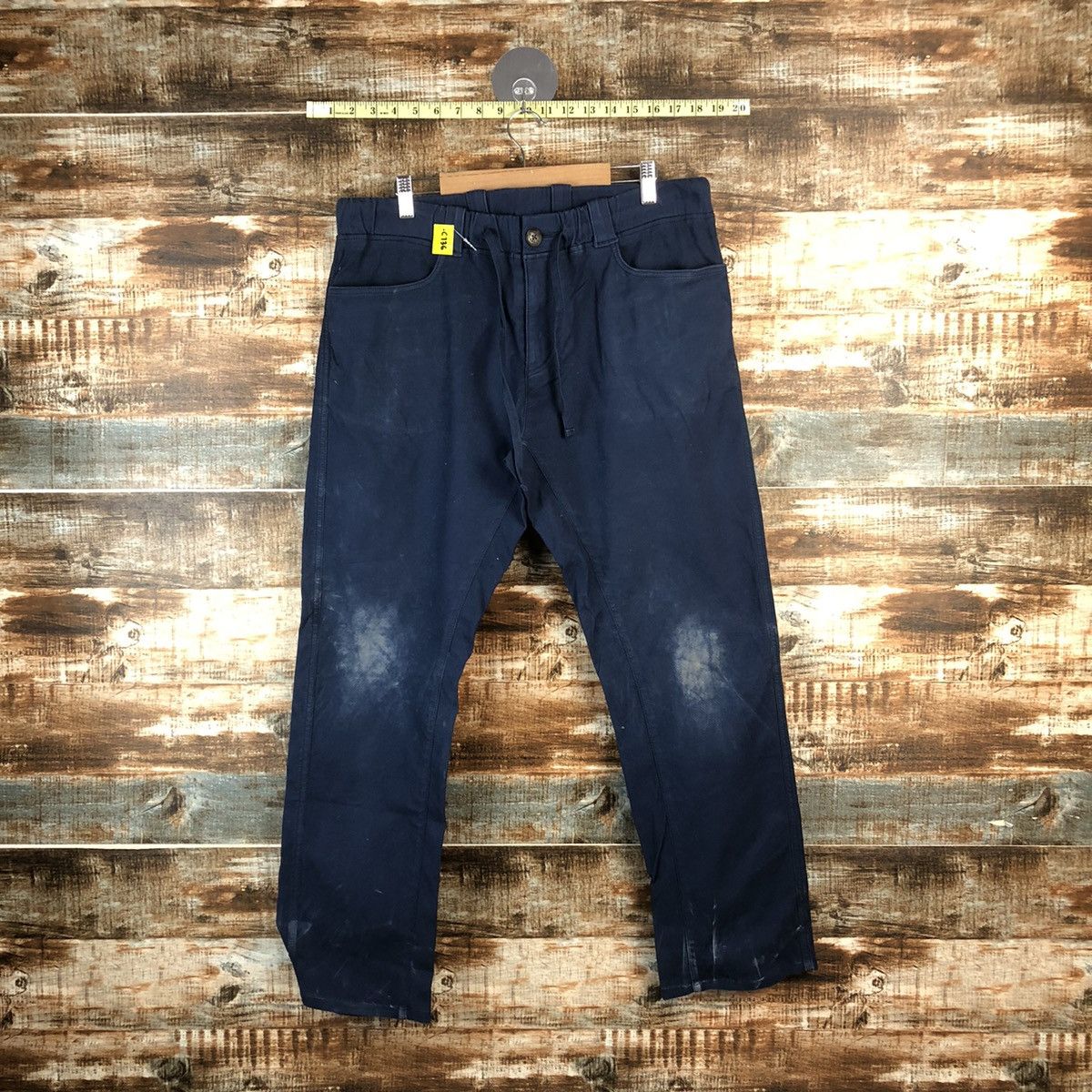 Japanese Brand DL Dope Drakkar Dark Blue Cargo Multipocket Pants #C736 Size US 32 / EU 48 - 1 Thumbnail