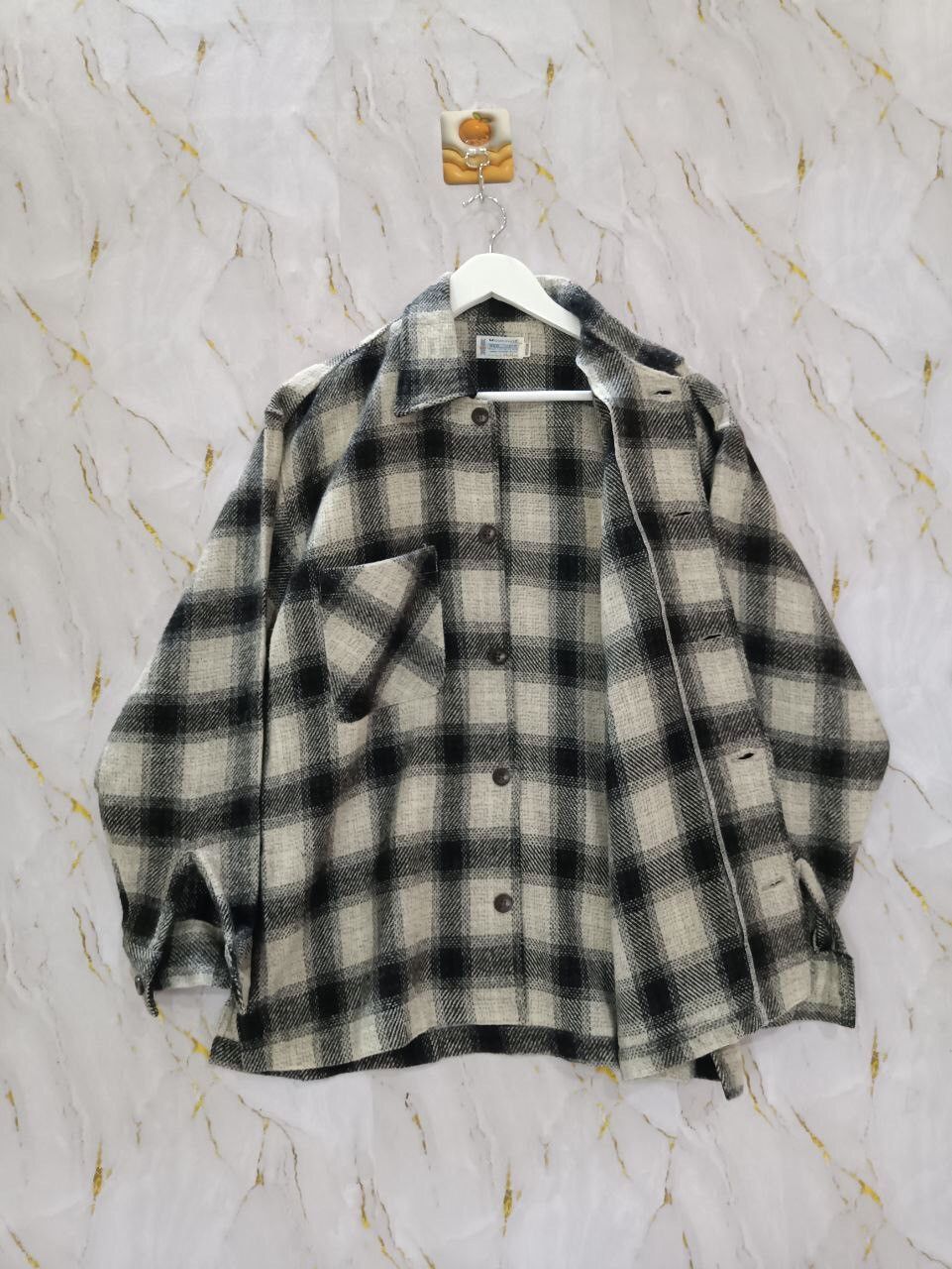 Japanese Brand × Vintage VINTAGE MOONSHOT PLAID WOOL SHIRT BUTTON UP Size US M / EU 48-50 / 2 - 3 Thumbnail