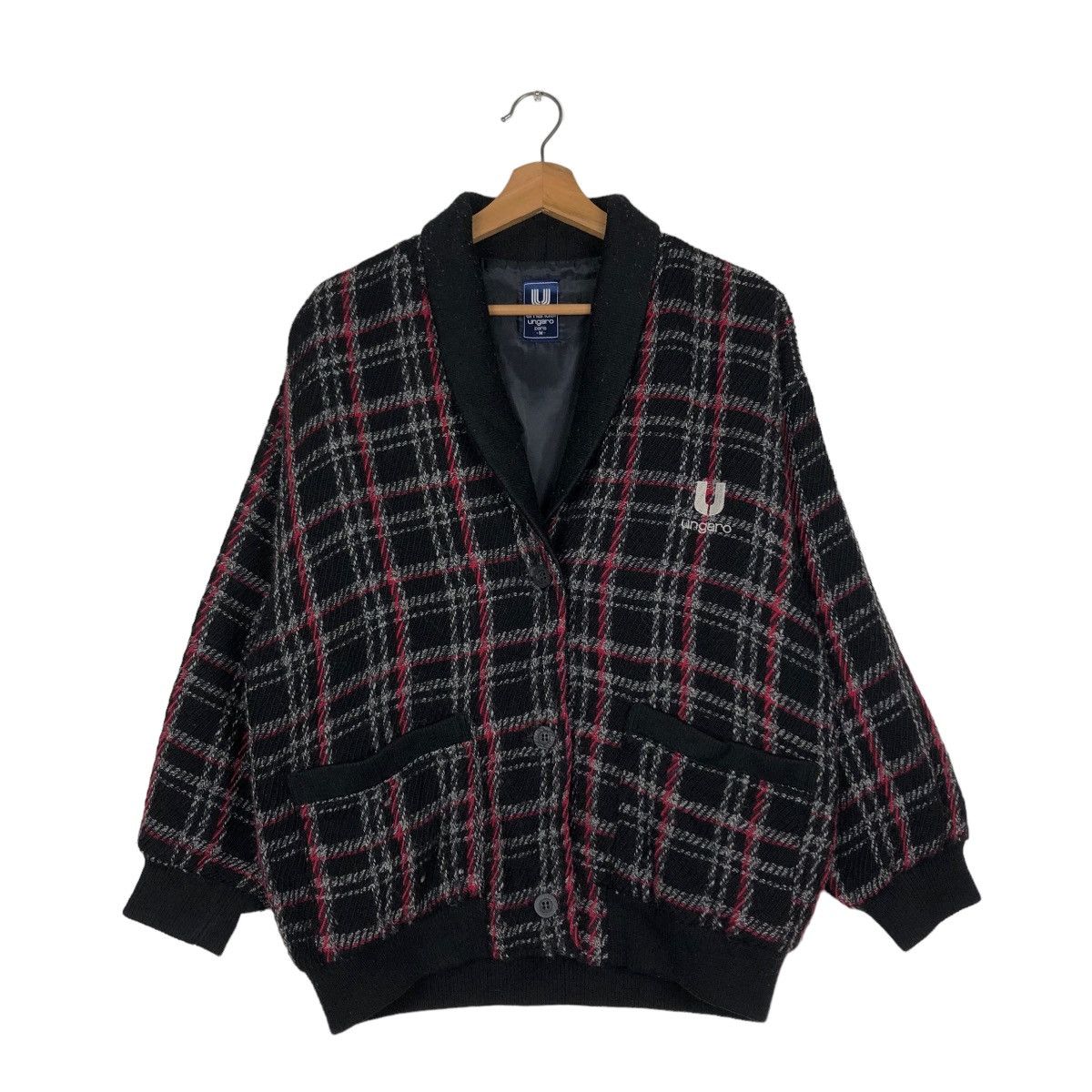Japanese Brand × Vintage 📌VINTAGE WOOL CARDIGAN JACKET EMANUEL UNGARO ISSEY MIYAKE Size US M / EU 48-50 / 2 - 2 Thumbnail