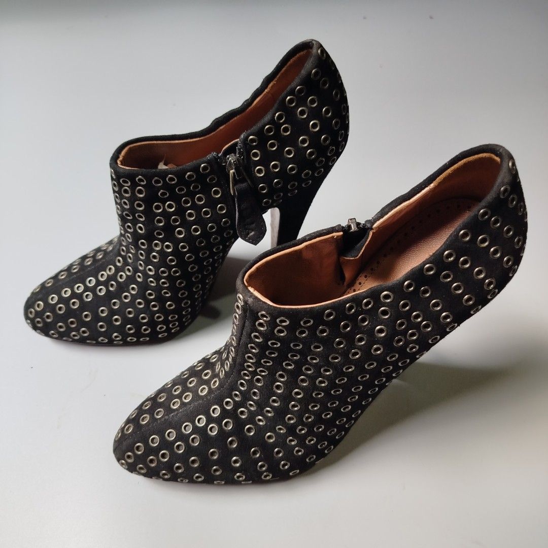 Alaia ALAÏA SUEDE EYELET BOOTIES Size US 6 / IT 36 - 3 Thumbnail