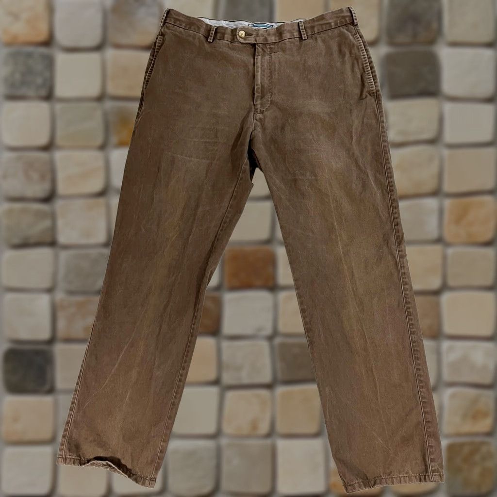 Peter Millar Peter Millar Men’s Crown Pima Cotton Chino Pants Sz 36x30 Brown Vintage Straight Front Pants Mens Size US 36 / EU 52 - 1 Thumbnail