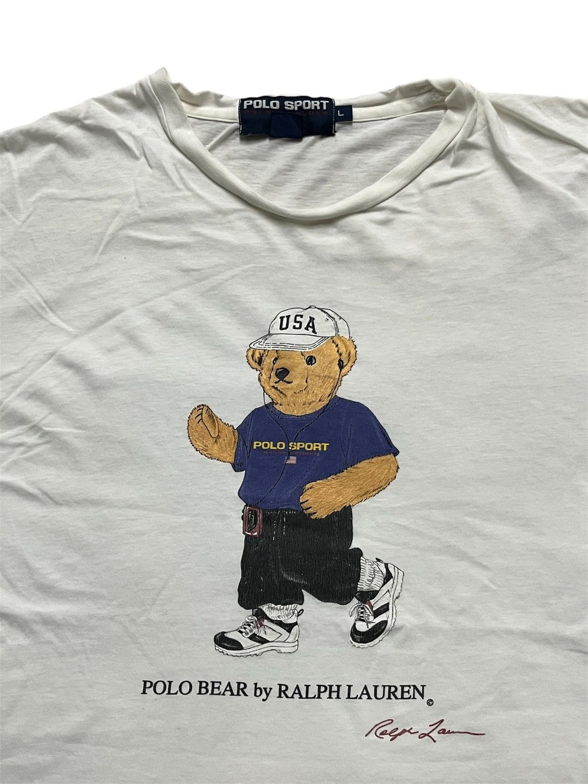 Polo Ralph Lauren 90s Polo Sport by Ralph Lauren Polo Bear Sport T-Shirt Size US L / EU 52-54 / 3 - 3 Thumbnail