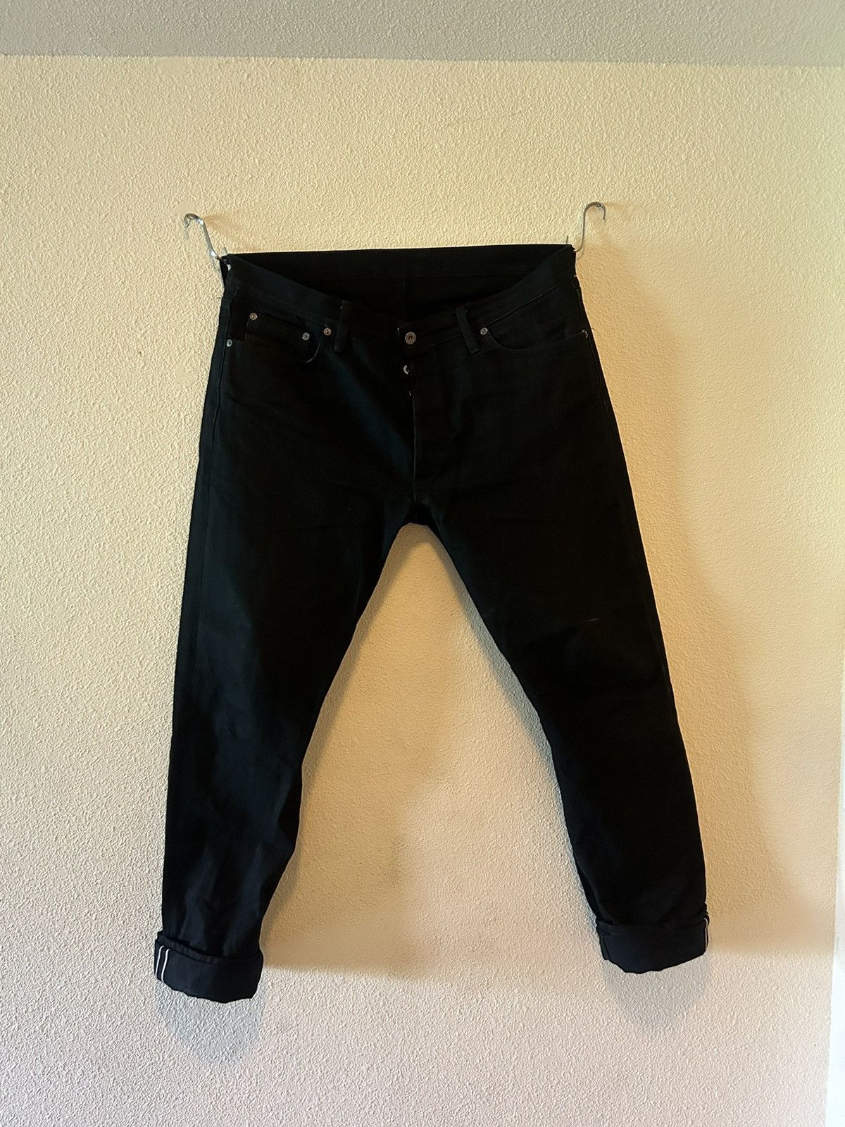 Image of 3Sixteen Ct220X Black Selvedge Denim, Men's (Size 40)