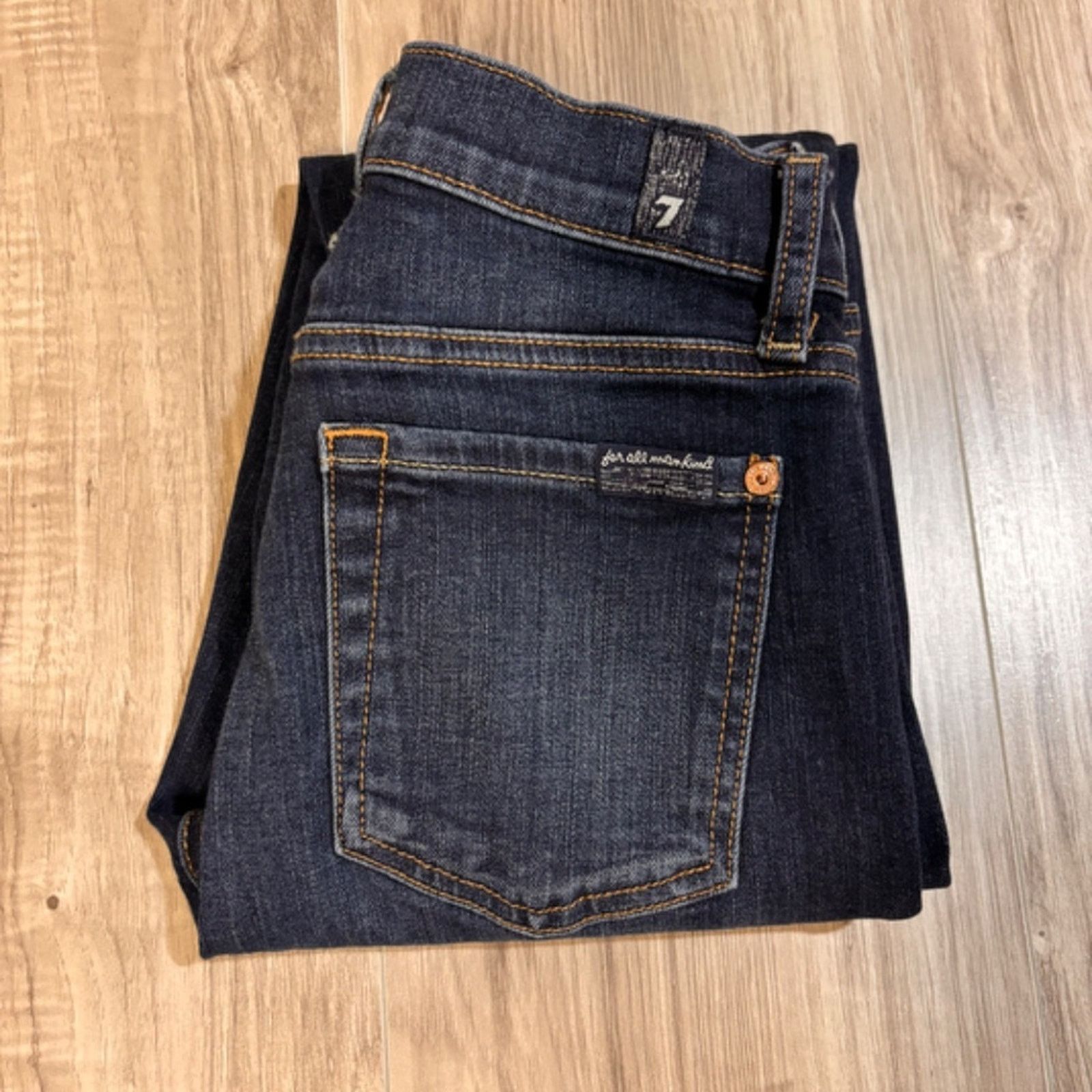 7 For All Mankind 7 For All Mankind B(air) Roxanne Ankle Raw Hem Jeans - 25 Size 25" / US 0 / IT 36 - 15 Thumbnail