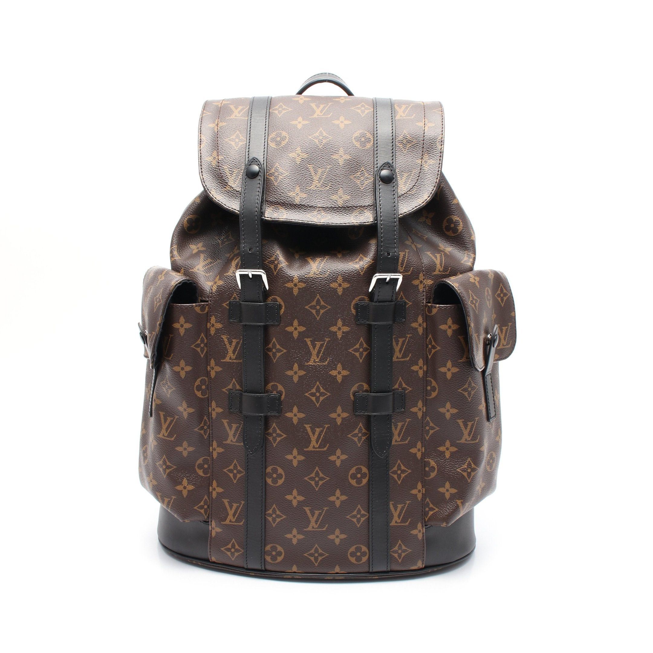 Louis Vuitton Louis Vuitton Christopher Pm Monogram Macassar Backpack Rucksack Leather Brown Black Size ONE SIZE - 1 Thumbnail