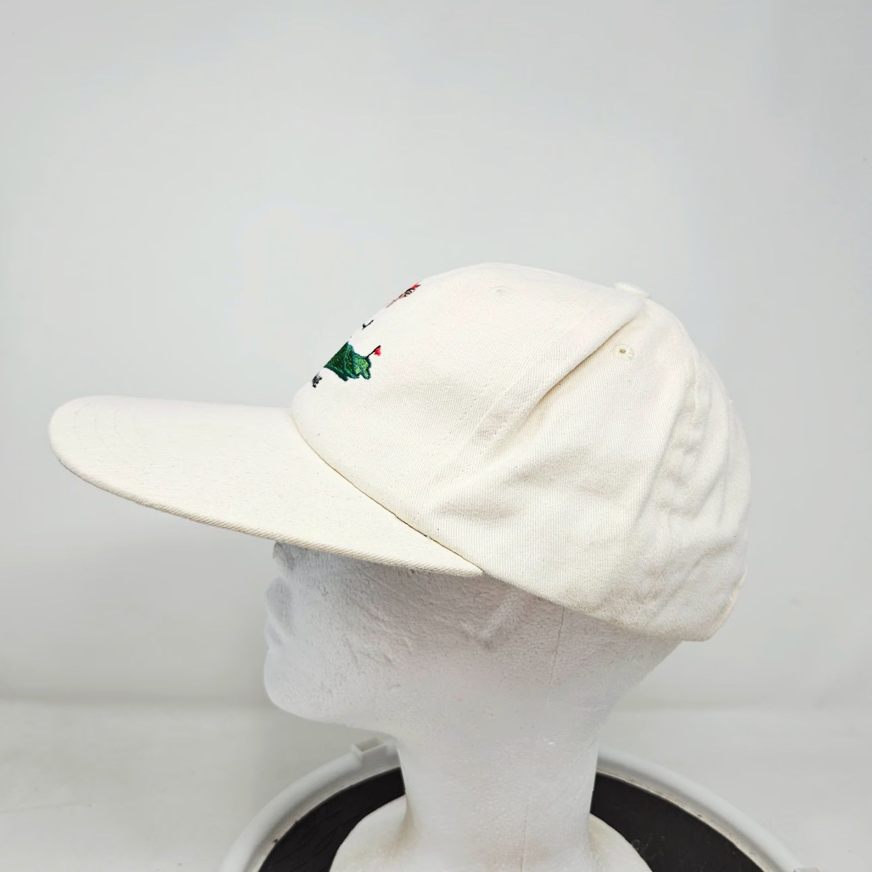 Vintage VINTAGE Brett Ogle Gimme Funny Golf Parody Preppy PGA Faded 90s Adjustable Baseball Cap Hat Men's Beige Cotton Canvas Cap Size ONE SIZE - 3 Thumbnail
