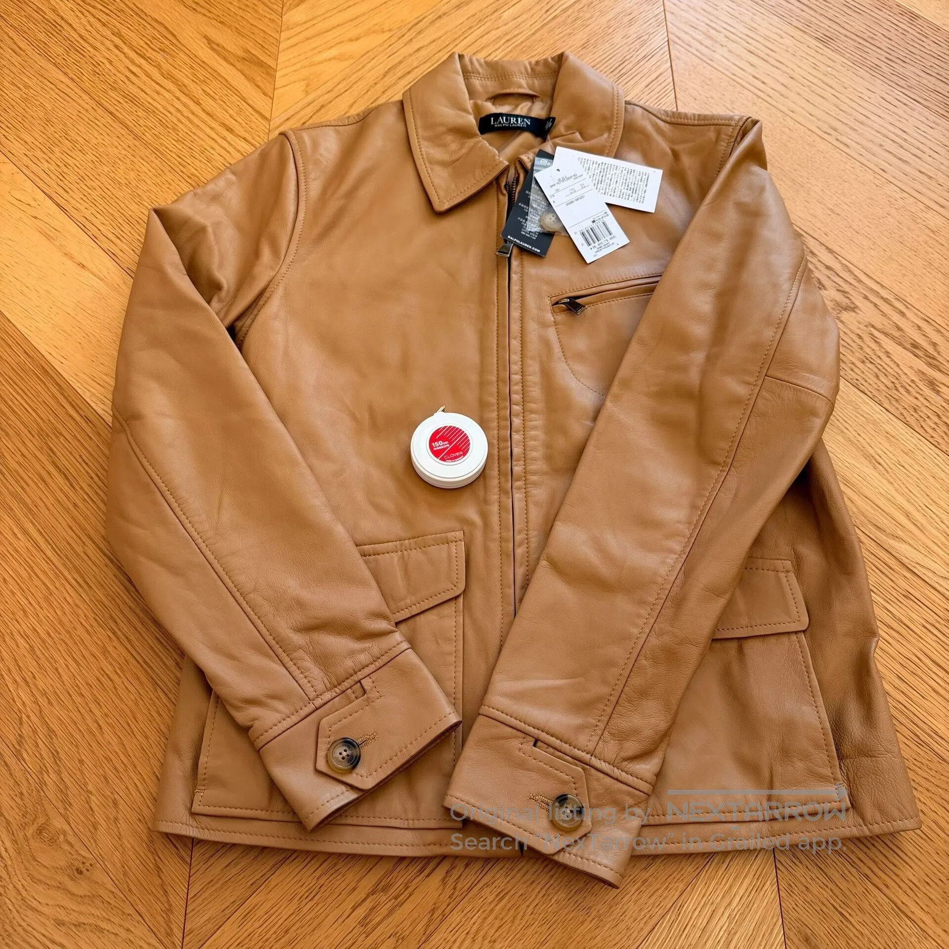 RRL Ralph Lauren Vintage Lambskin Outdoor Jacket for Women. Size XL / US 12-14 / IT 48-50 - 6 Thumbnail