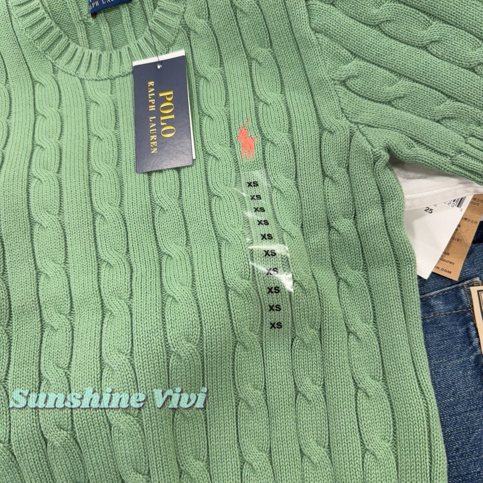 Polo Ralph Lauren NWT Polo Ralph Lauren Woman Cotton Short-Sleeve Sweater Size XS / US 0-2 / IT 36-38 - 3 Thumbnail