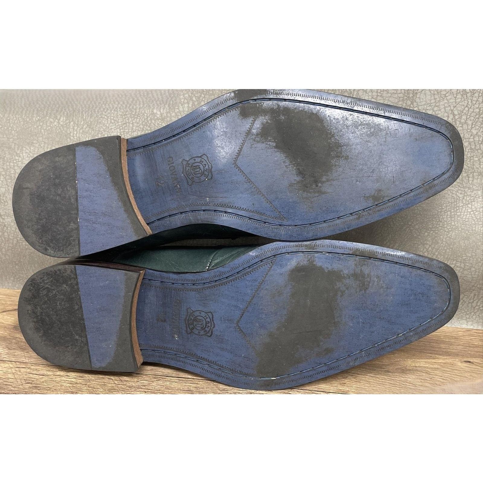 Designer Giovanni Koleman Leather Double Monk Strap Dress Shoes 12 Size US 12 / EU 45 - 5 Thumbnail