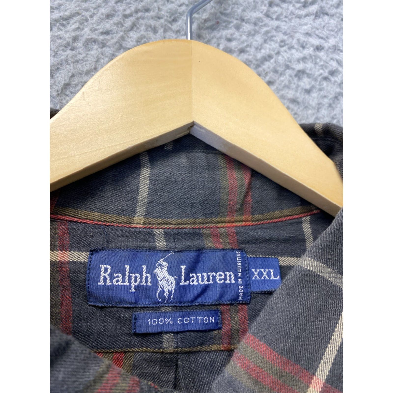 Polo Ralph Lauren VINTAGE Polo Ralph Lauren Long Sleeve Button Shirt Mens XXL Olive Green Plaid Logo Casual Size US XXL / EU 58 / 5 - 4 Thumbnail