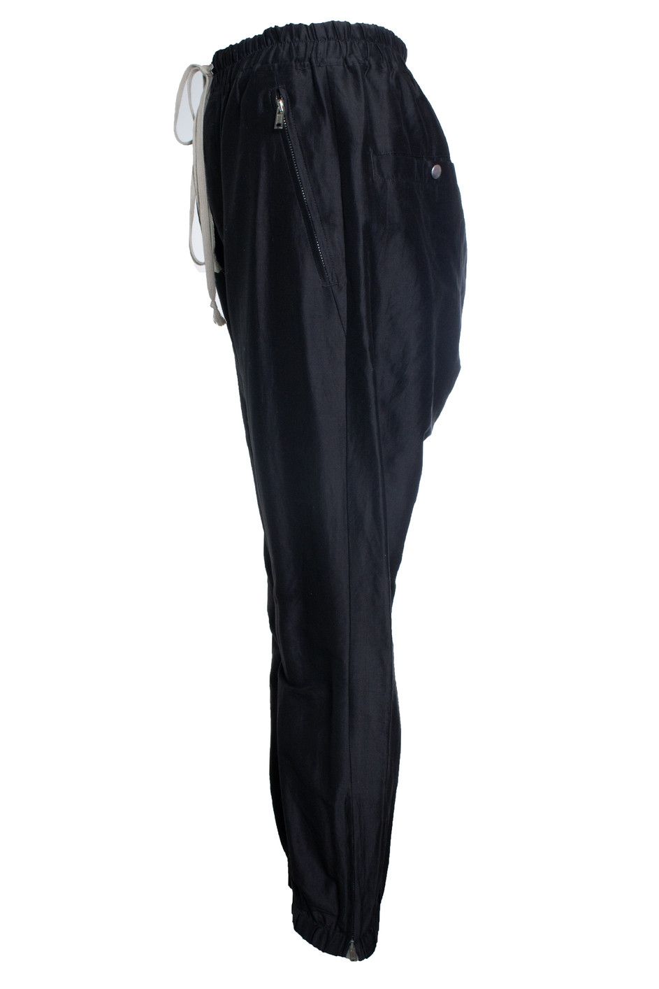 Rick Owens Rick Owens, SS19 Babel satin twill pants in black Size 28" / US 6 / IT 42 - 3 Thumbnail