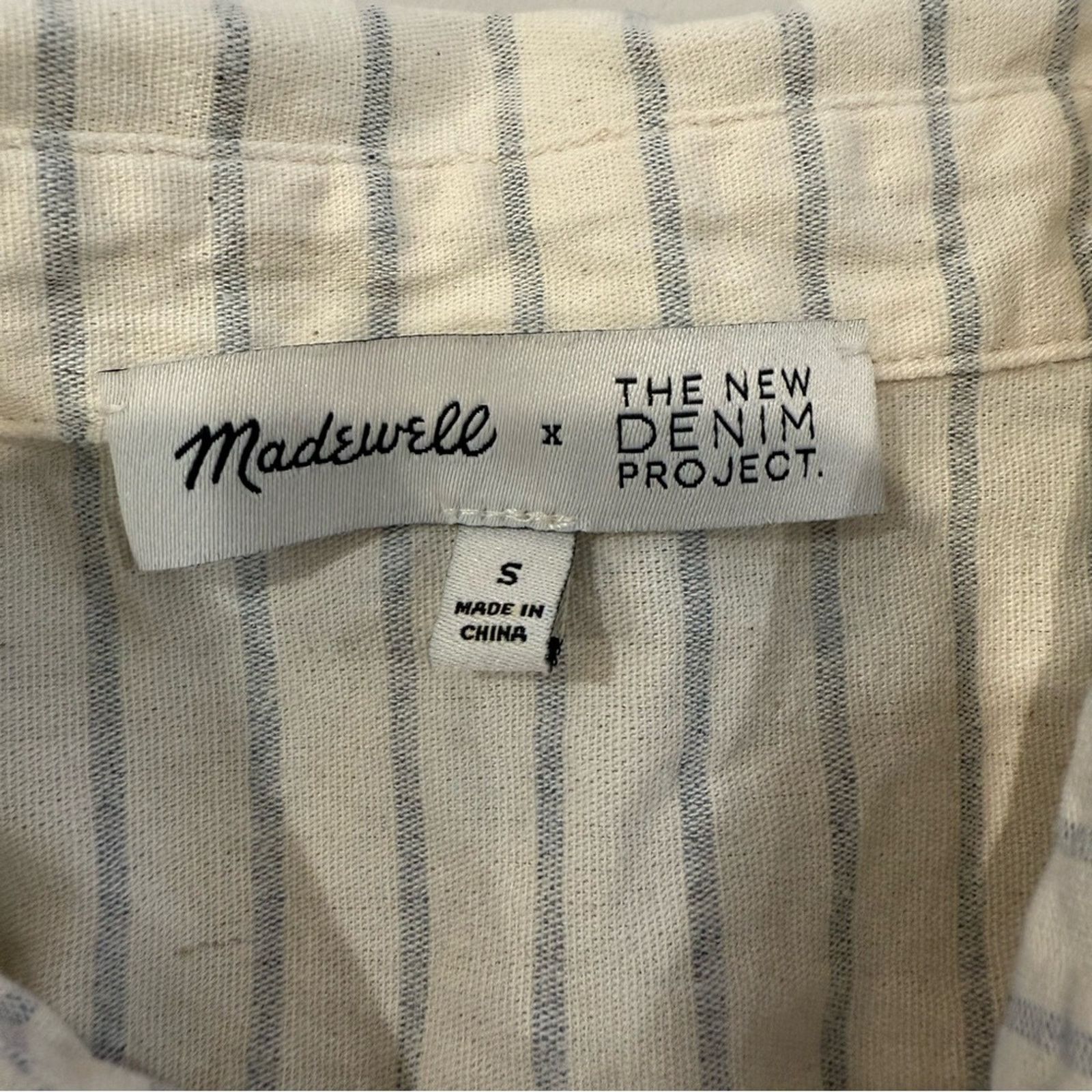 Madewell Madewell x The New Denim Project Stripe Shirt Womens Small Size S / US 4 / IT 40 - 6 Thumbnail