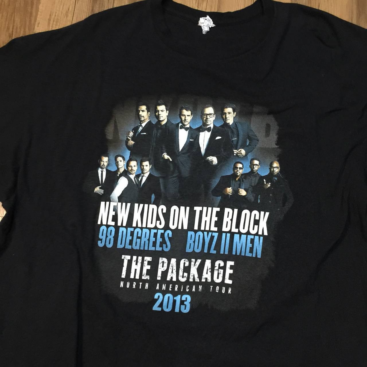 Band Tees × New Kids On The Block × Rap Tees 00s BoyZ II Men 98 Degress New Kids on the Block Rapper Size US XXL / EU 58 / 5 - 2 Thumbnail