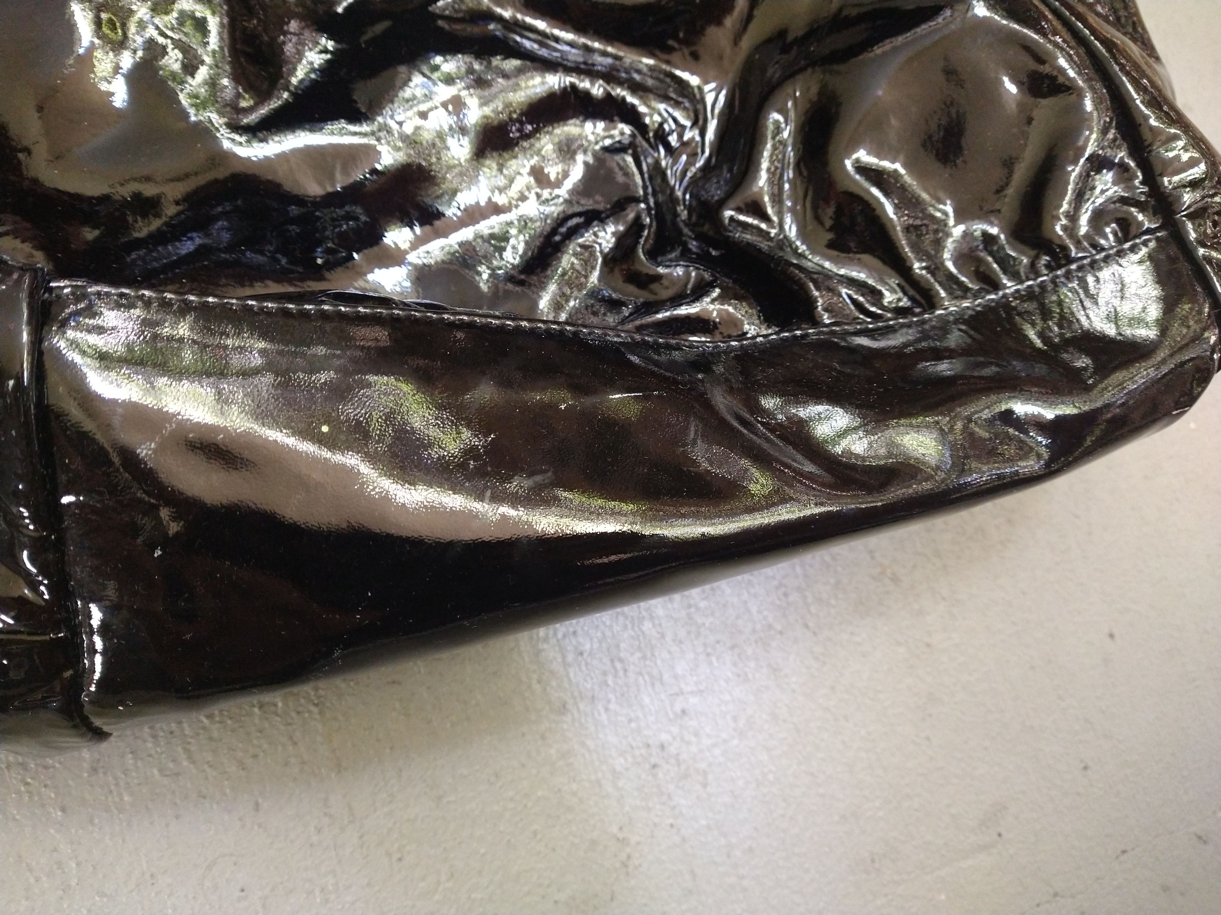 Gucci Gucci Hysteria Shoulder Bag Purse Black Patent Leather Y2K Size ONE SIZE - 6 Thumbnail