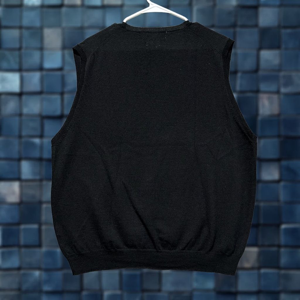 Polo Ralph Lauren Polo Ralph Lauren Sweater Vest Mens XL Black Lambswool Maroon Pony Logo 90s Size US XL / EU 56 / 4 - 1 Thumbnail