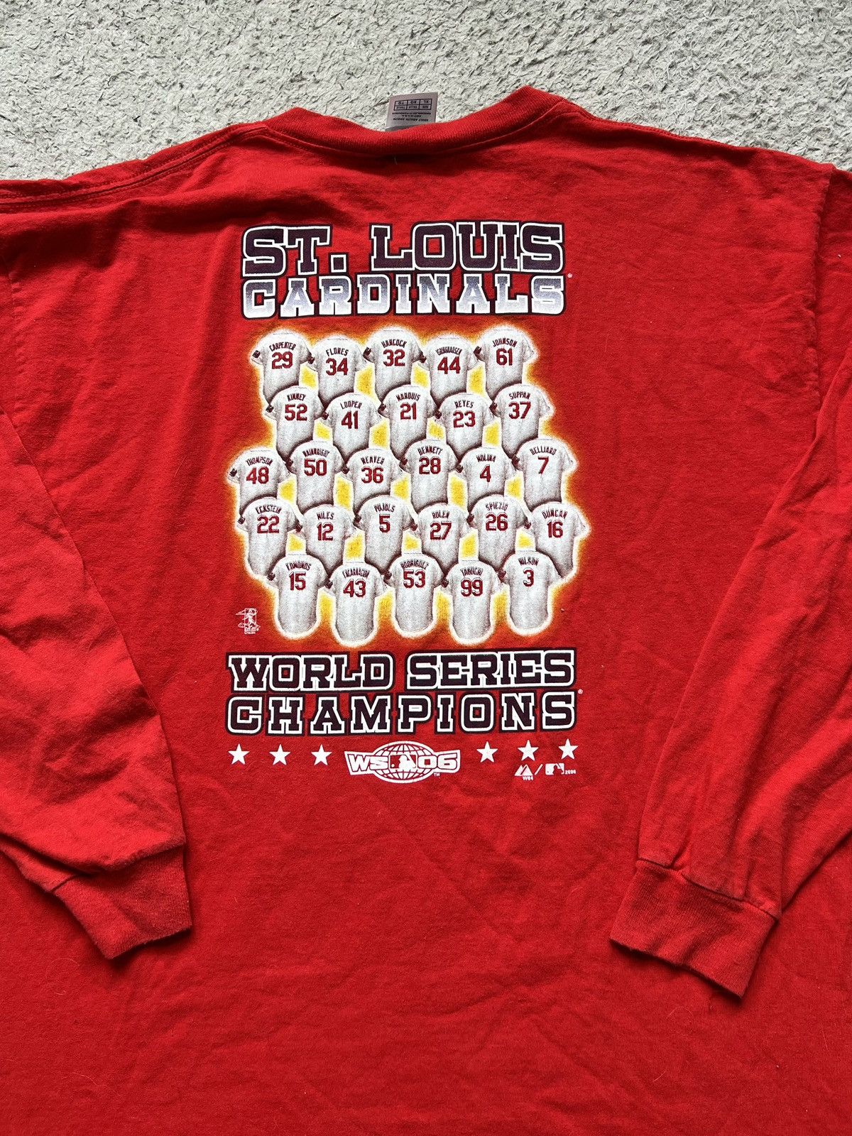 MLB St Louis Cardinals 06’ World Series Champions Longsleeve MLB Size US XL / EU 56 / 4 - 2 Thumbnail