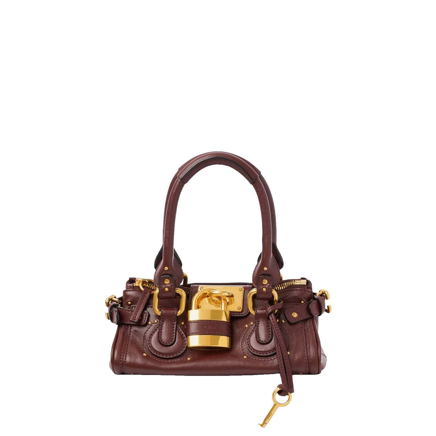 Chloe CHLOE Grained Leather Small Paddington Crafty Brown Shoulder Size ONE SIZE - 1 Thumbnail