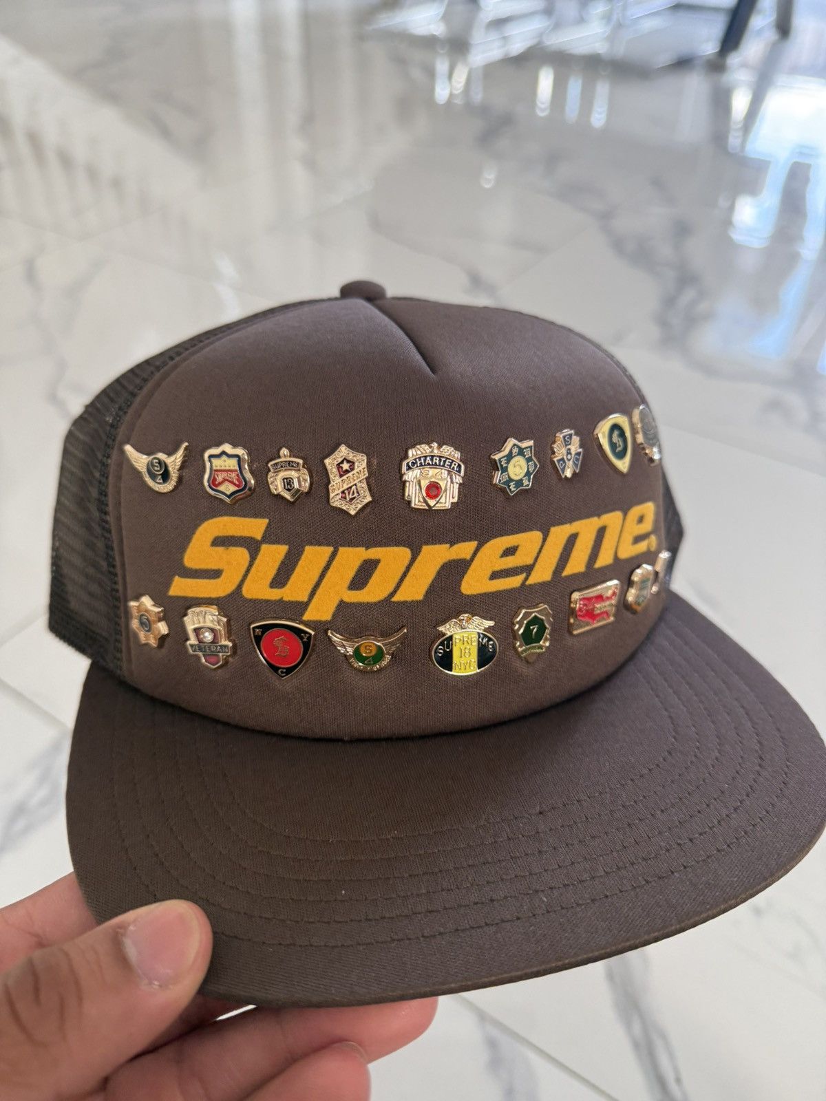 Supreme Supreme Pins Back 5-Panel Brown IN HAND SHIPS ASAP Size ONE SIZE - 2 Thumbnail