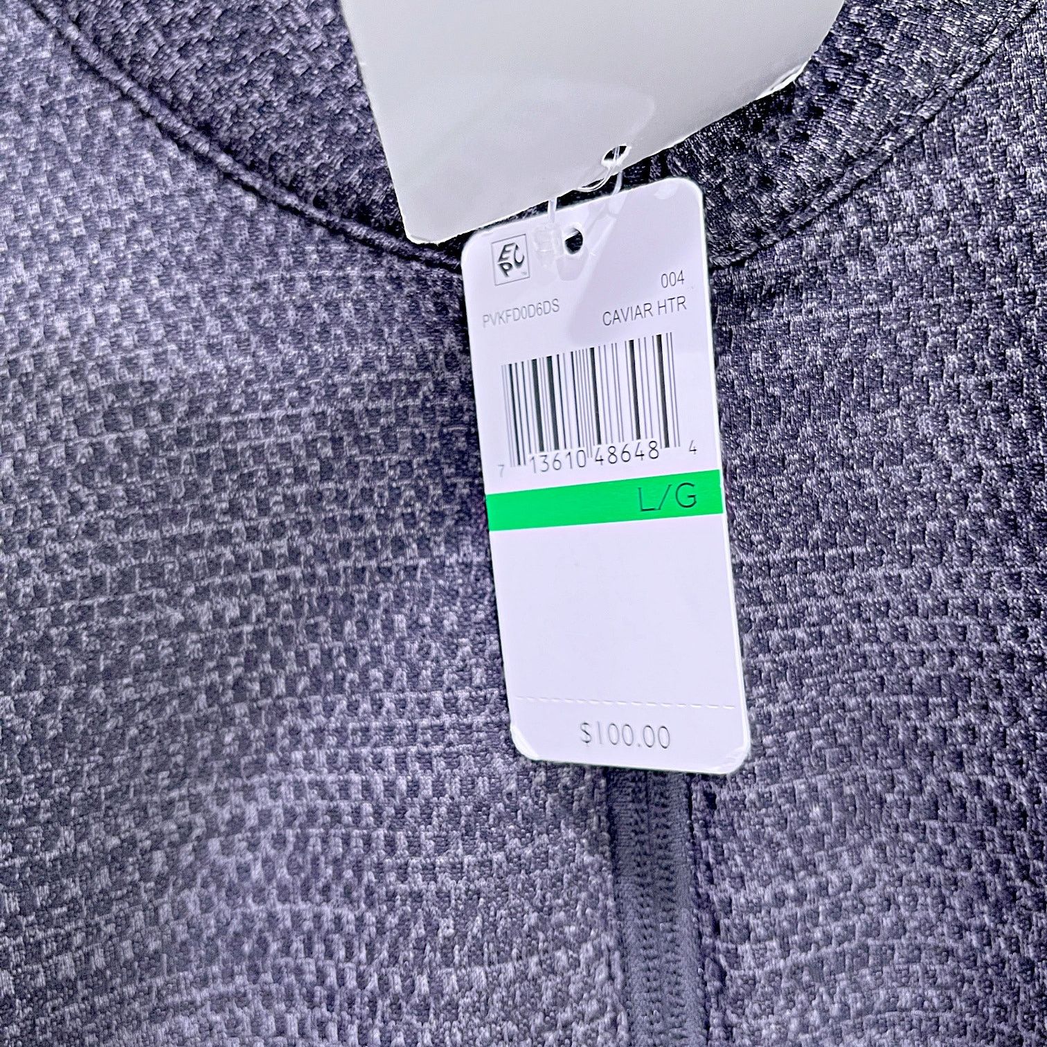 PGA Tour PGA Tour 1/4 Zip Tech Fleece Sweatshirt Gray Womens Large Size L / US 10 / IT 46 - 3 Thumbnail
