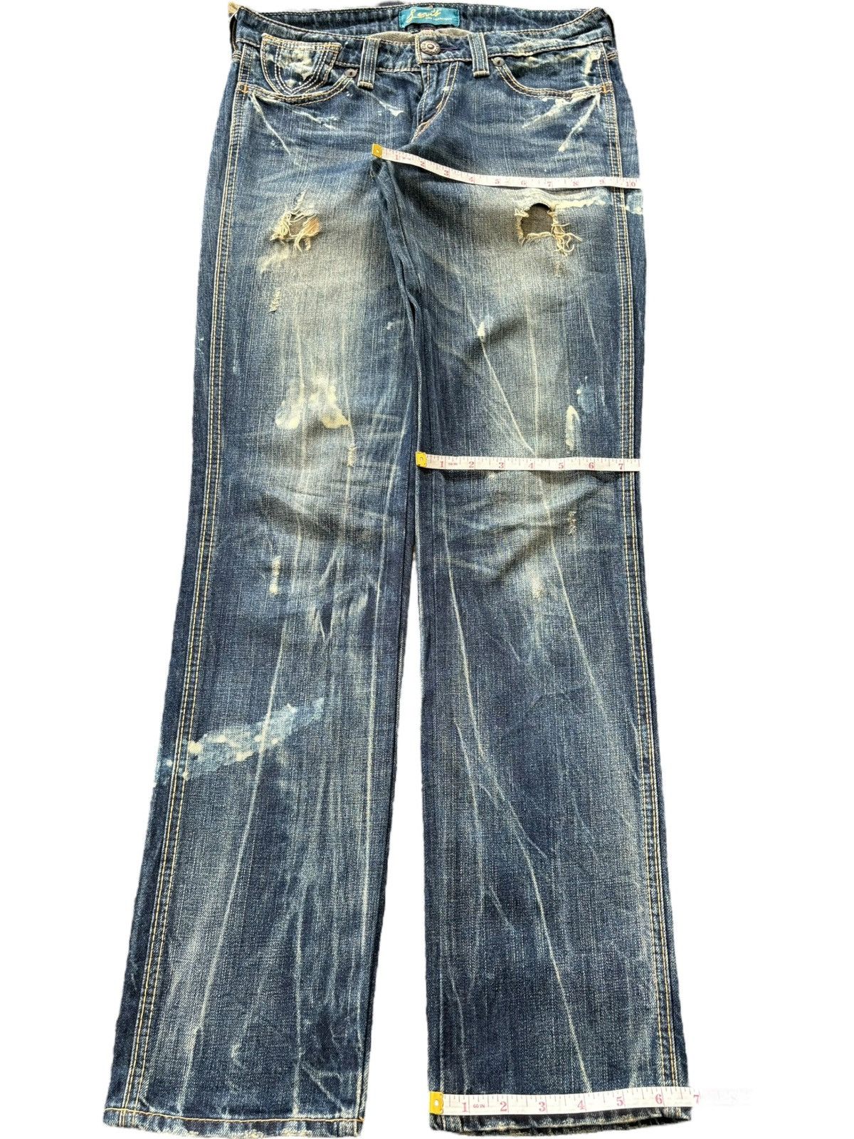 Levi's Vintage Levis Faded Wash Paint Splattered Distress Jeans Size 30" / US 8 / IT 44 - 8 Thumbnail