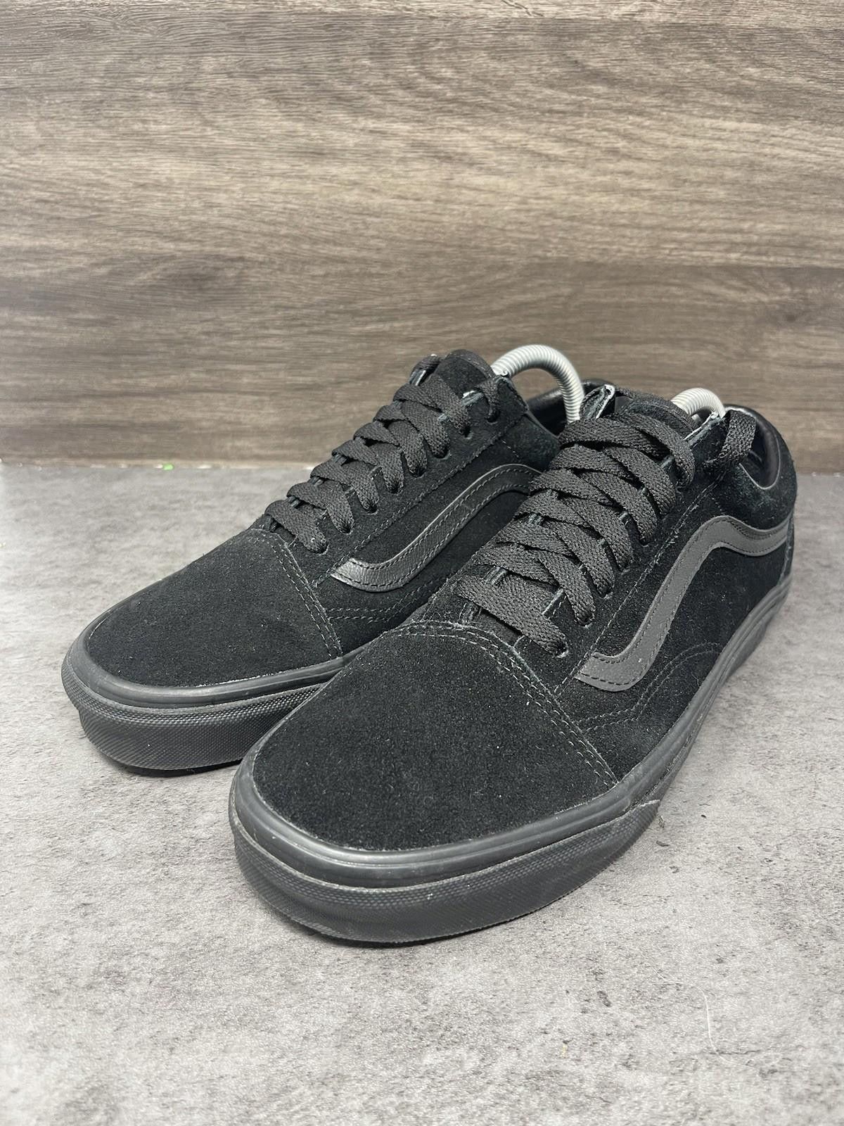 Vans Vans Old Skool Shoes Mens Size 8 Black Suede Low Top Size US 8 / EU 41 - 2 Thumbnail