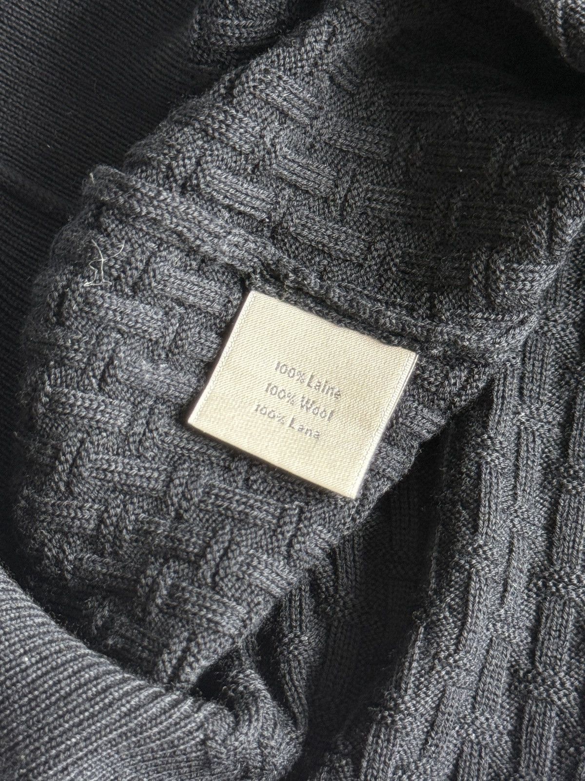 Hermes Hermes Black Wool H-Pattern Sweater Size US XL / EU 56 / 4 - 7 Thumbnail