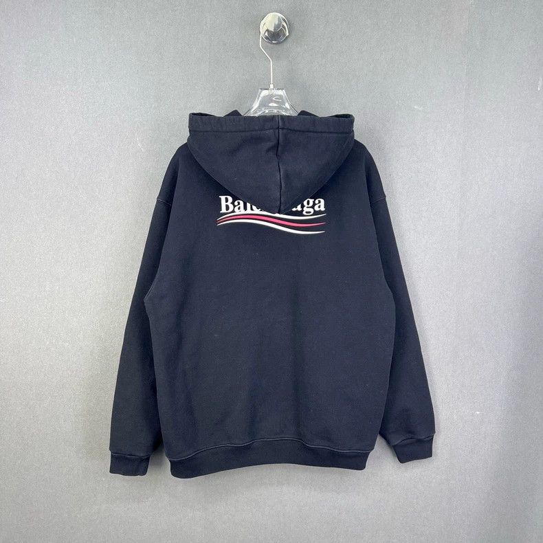 Balenciaga Balenciaga Coke wavy flower embroidery hooded washing to m Size US S / EU 44-46 / 1 - 2 Thumbnail