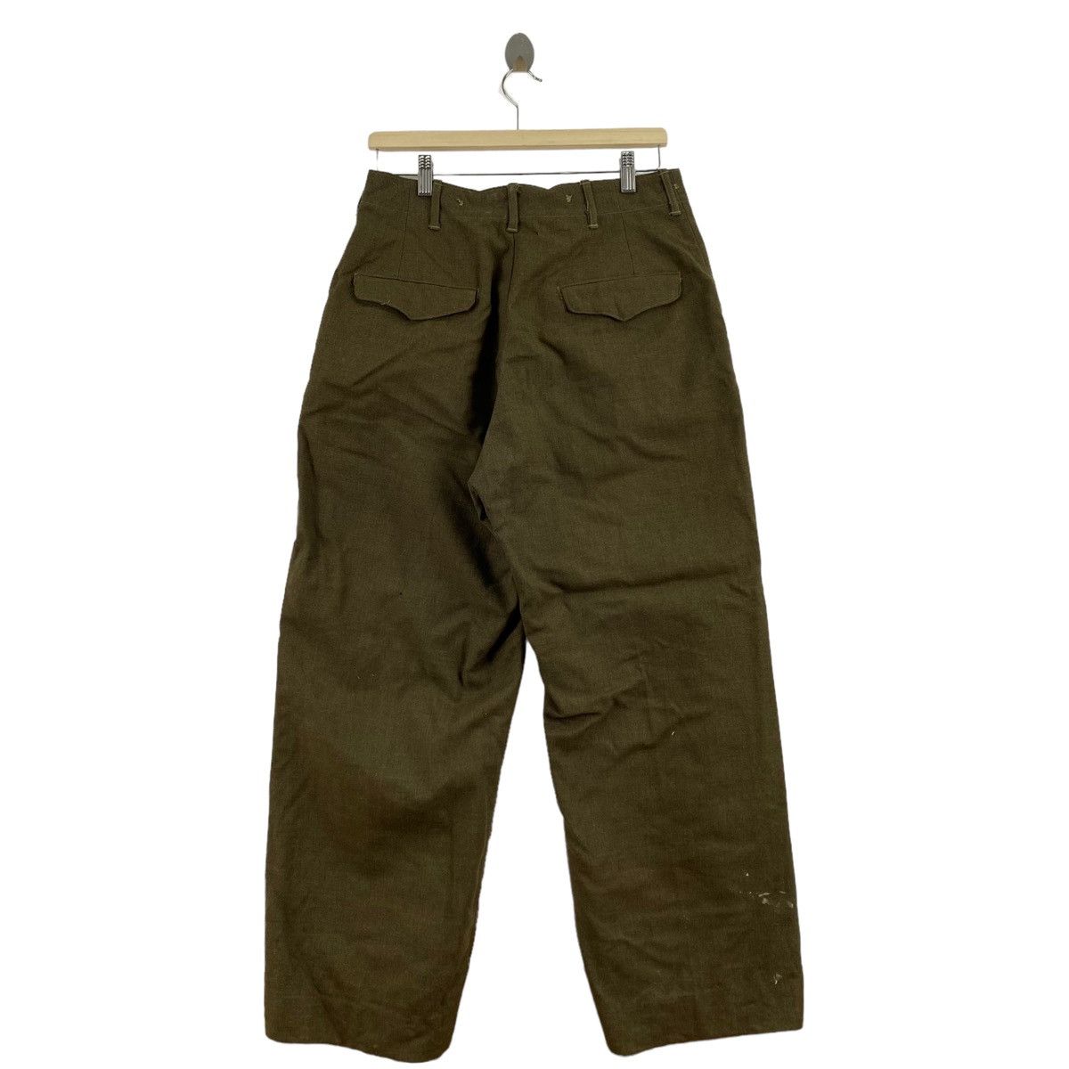 Vintage Vintage 60s USA WW2 Utility Army Soldier Wool Pant Size US 30 / EU 46 - 4 Thumbnail